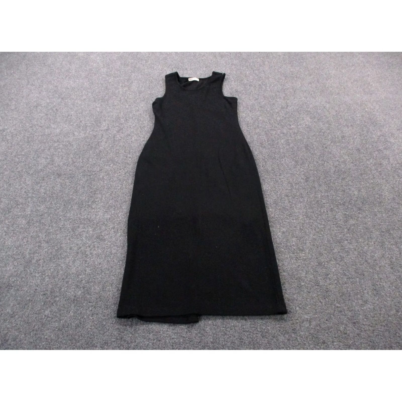 Marine Layer Marine Layer Dress Womens S Black Midi Casual Sleeveless Knit Crew Neck Tank Dress Bodycon Womens Black 90s Preppy Style Retro? Size S / US 4 / IT 40 - 2 Thumbnail