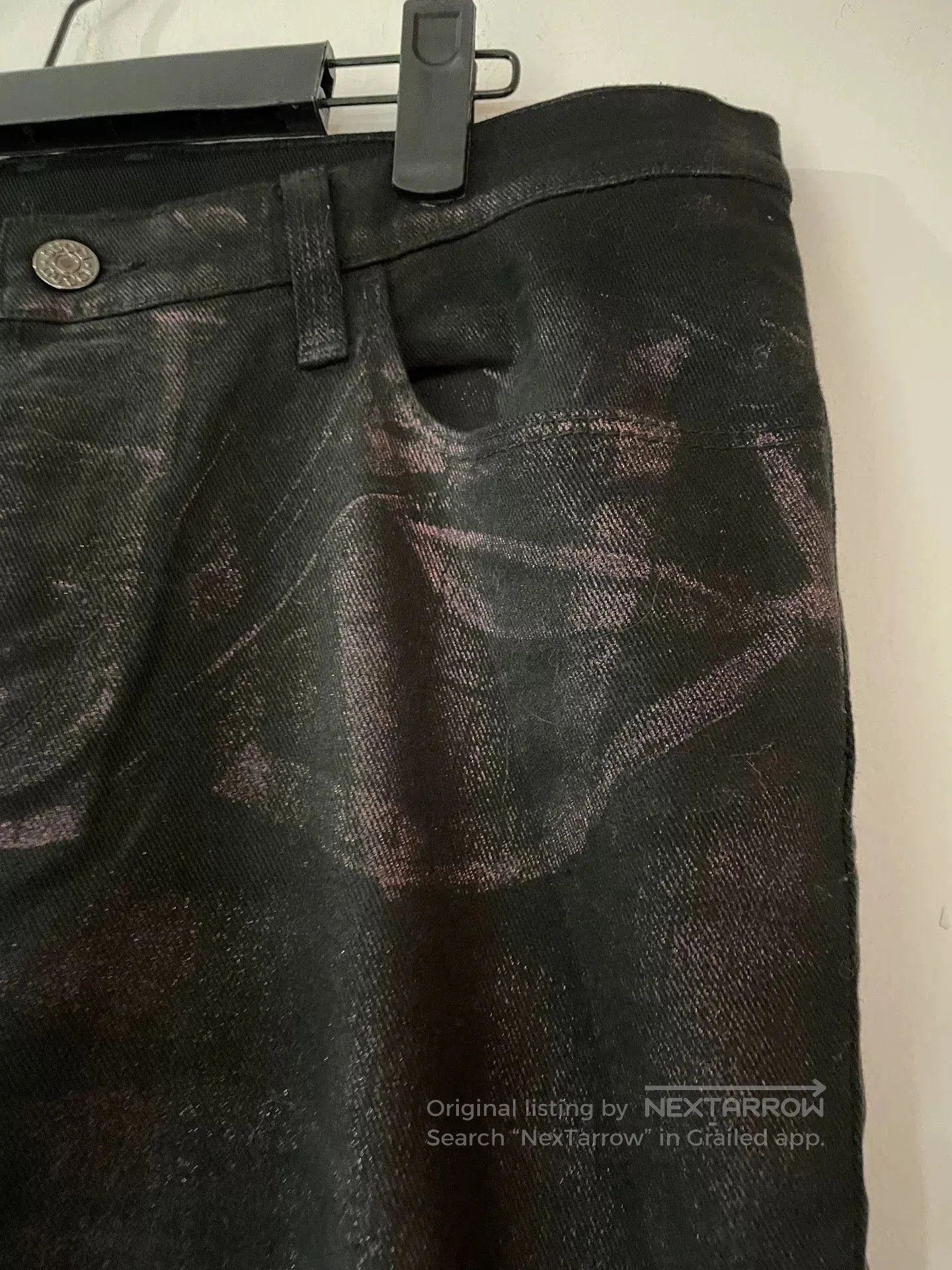 Gucci gucci waxed burgundy fitted jeans size 48. Size US 34 / EU 50 - 3 Thumbnail