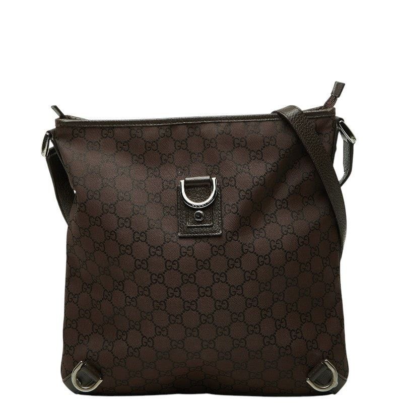 Gucci Gucci GG Nylon Abbey Shoulder Bag Brown Size ONE SIZE - 1 Thumbnail