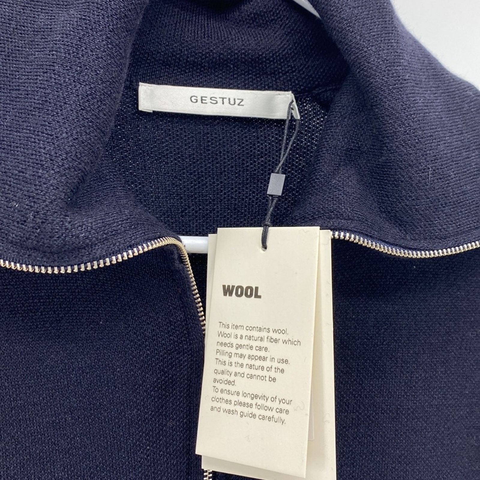 Gestuz GESTUZ HERLAGZ DRESS sky captain wool blue side slits sz S Size S / US 4 / IT 40 - 4 Thumbnail