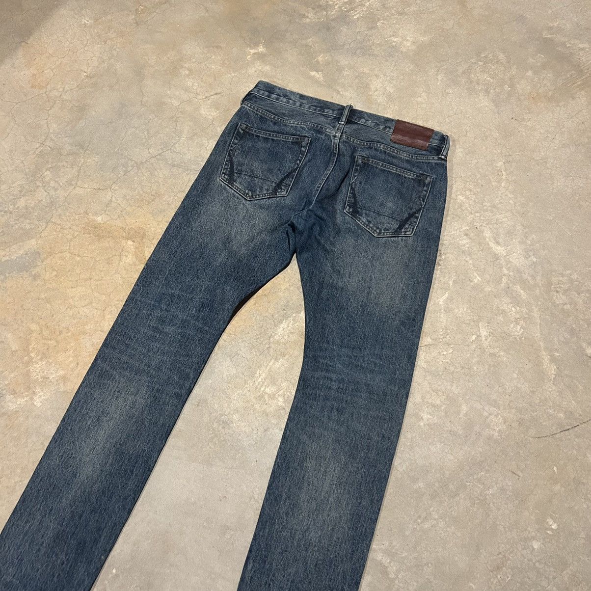 Allsaints × Japanese Brand AllSaints Cigarette Faded Slim Indigo Jeans Essential Size US 33 - 8 Thumbnail