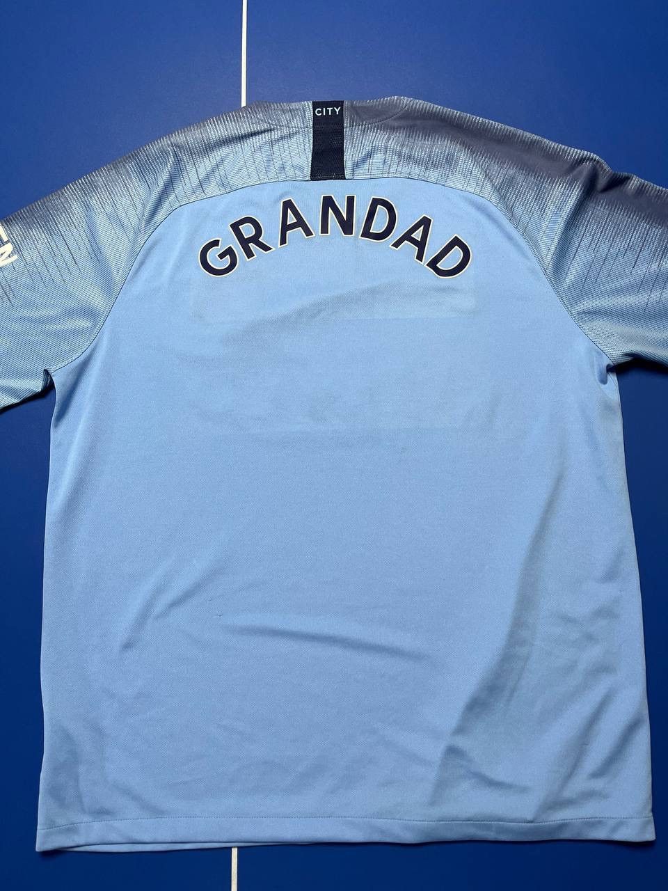 Nike Manchester City Home Jersey 18/19 - Grandad on the Back Size US XL / EU 56 / 4 - 13 Thumbnail