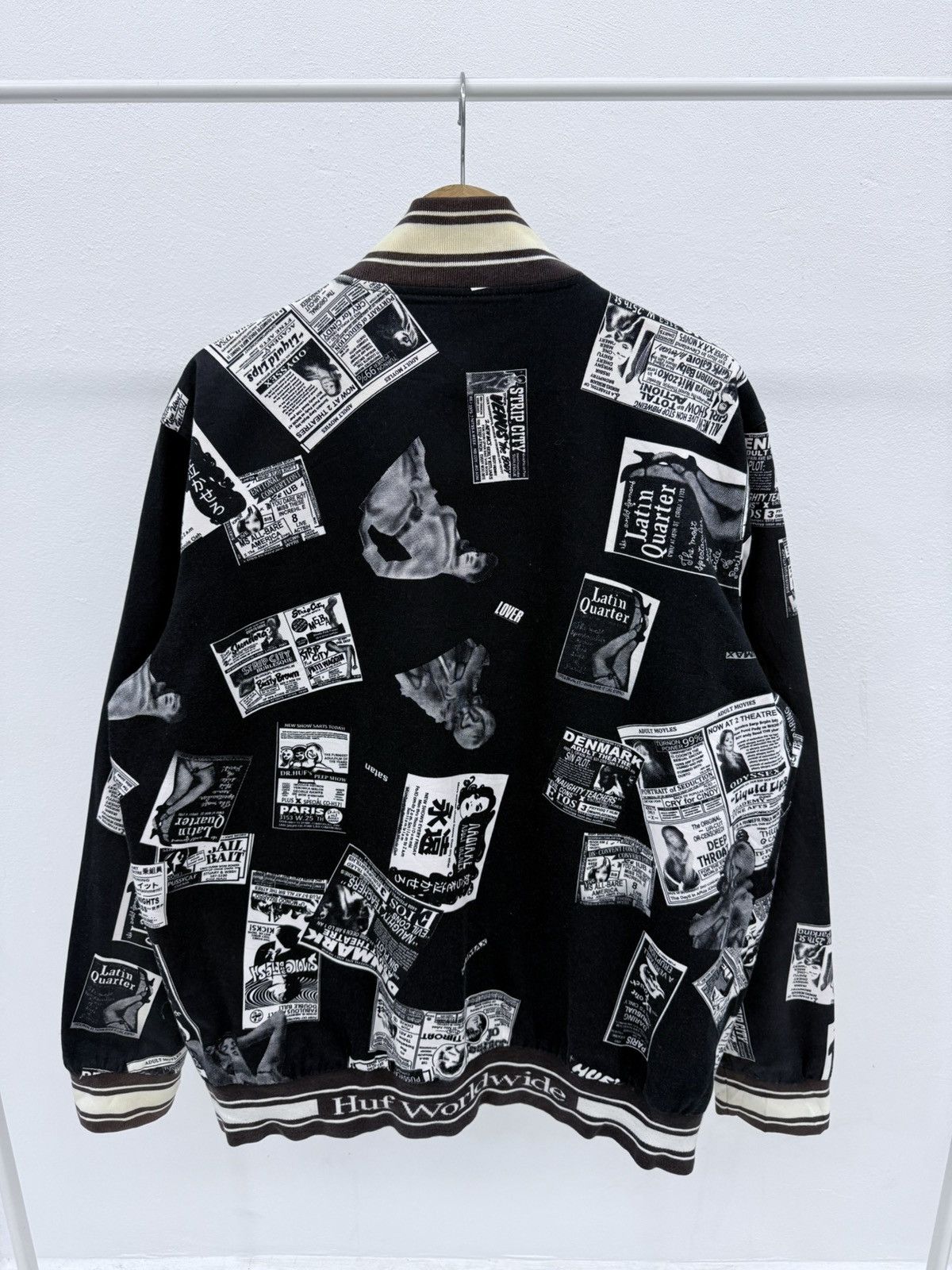 Huf HUF Worldswide Full Print Reversible Varsity Jacket Size US L / EU 52-54 / 3 - 2 Thumbnail