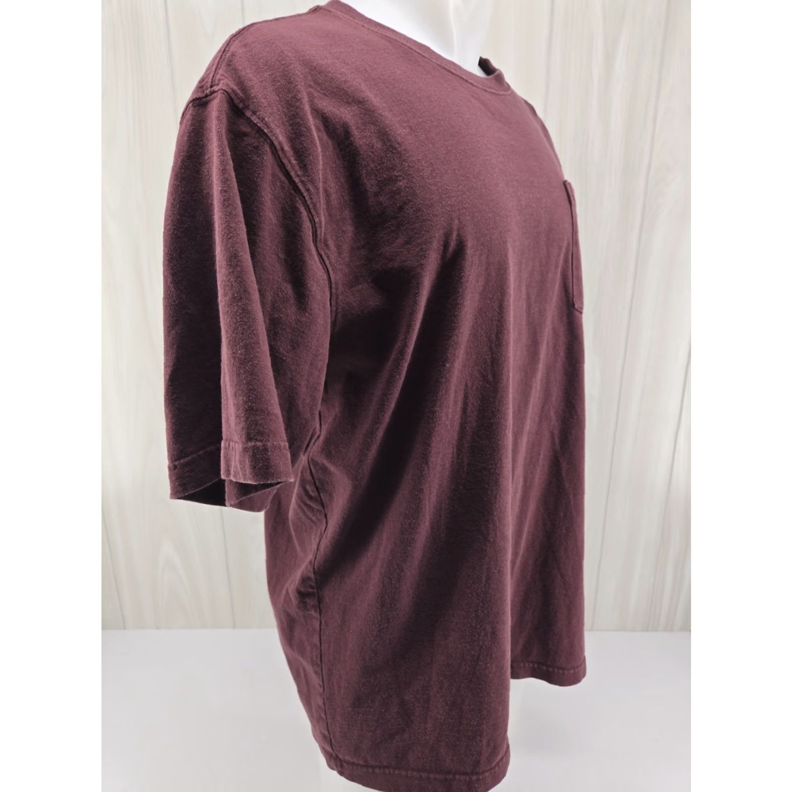Carhartt Carhartt Classic Logo Pocket T Shirt Mens Adult Large LT Maroon Red Logo Short Sleeve Crew Neck Pants? Size US L / EU 52-54 / 3 - 6 Thumbnail