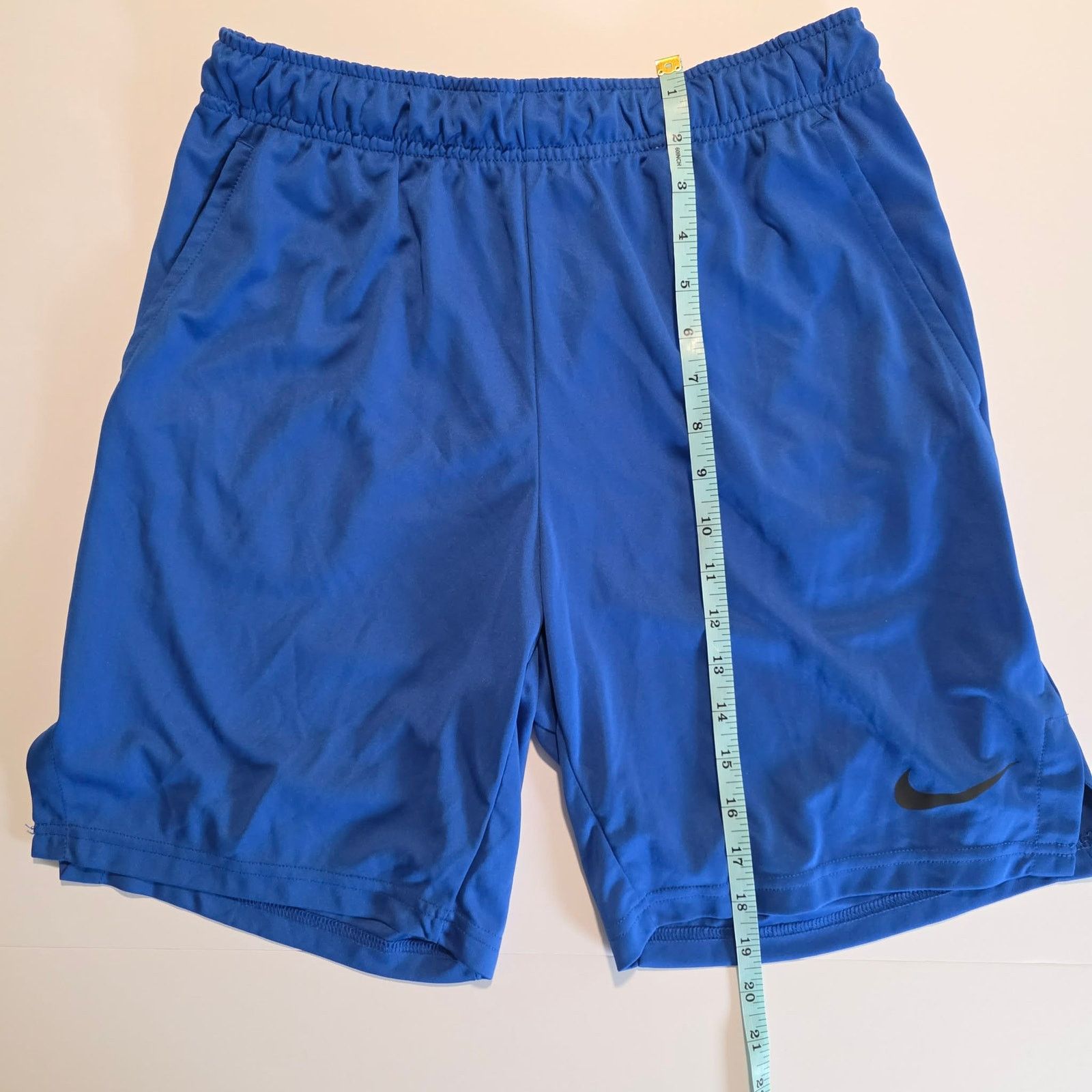 Nike Nike Dri Fit Athletic Shorts Mens Medium Blue Running Shorts Size US 33 - 1 Thumbnail