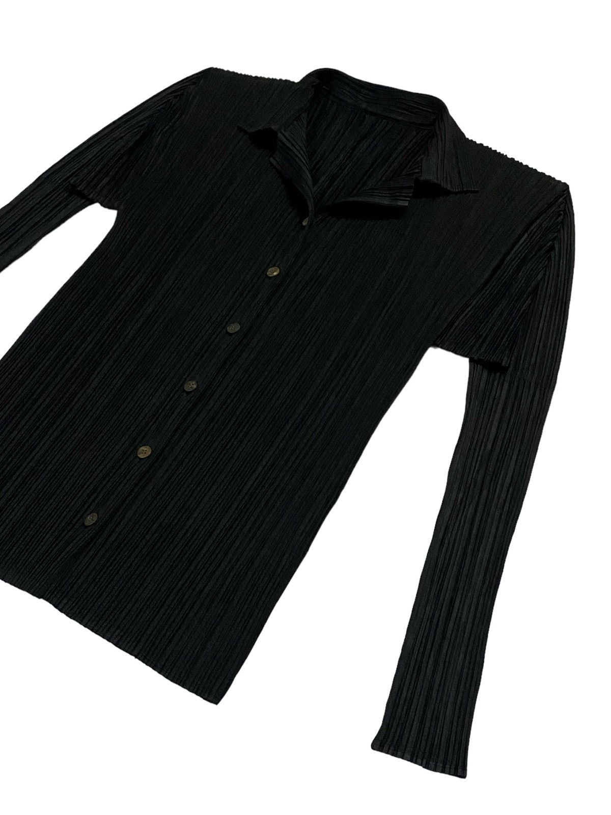 Issey Miyake Pleats Please Pleated Basics Button Ups Size L / US 10 / IT 46 - 21 Thumbnail