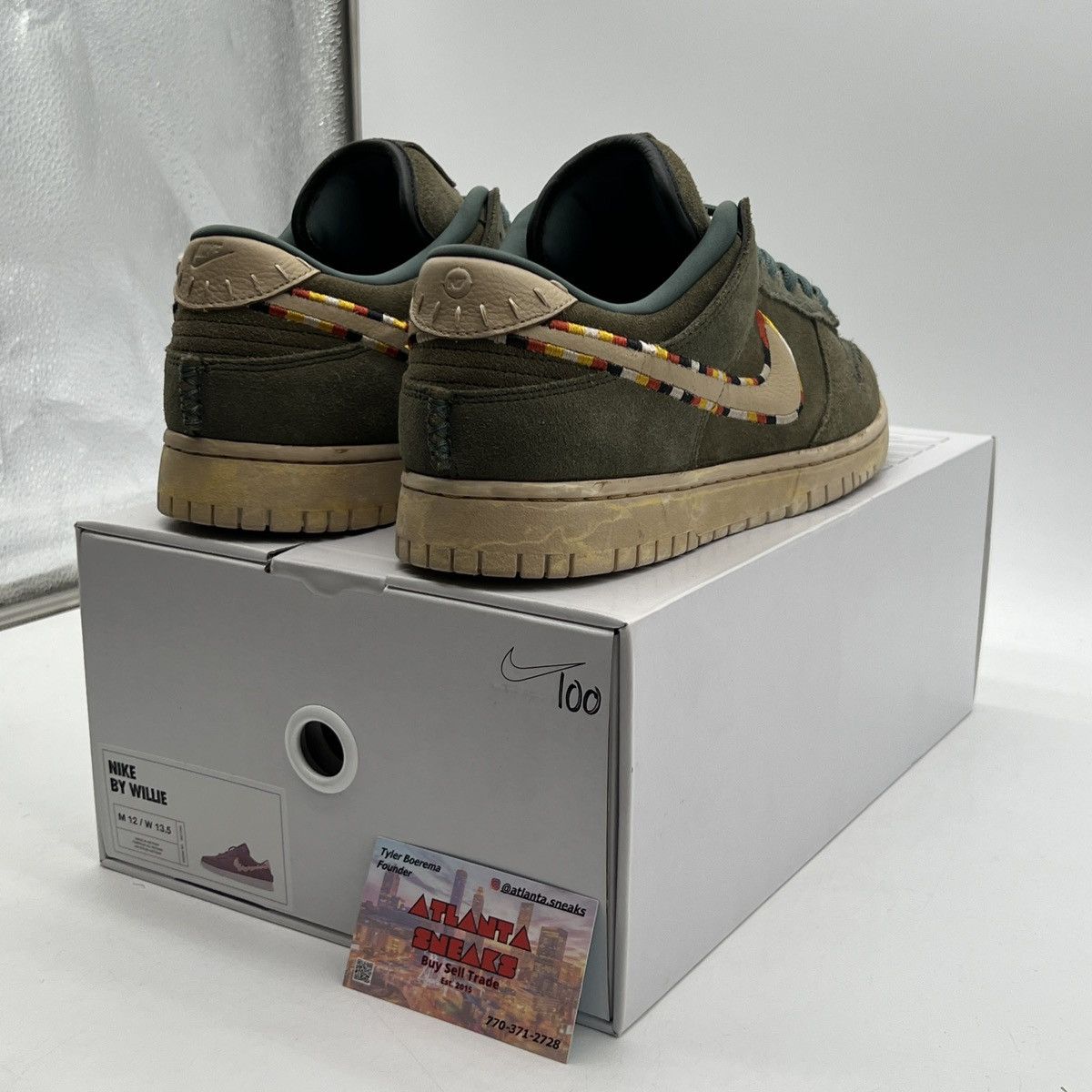 Nike Nike Id Olive Nike Id By You Size US 12 / EU 45 - 5 Thumbnail