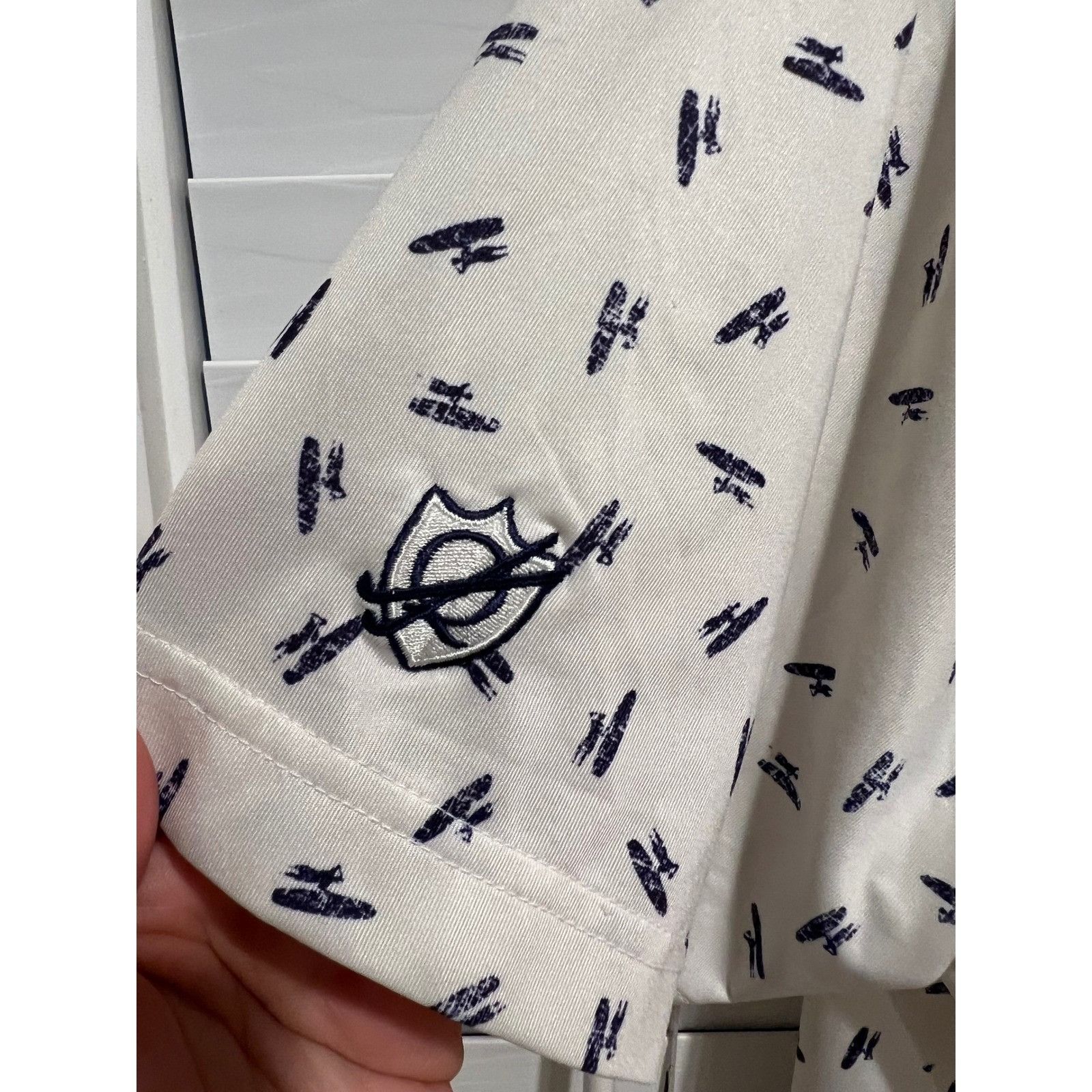 johnnie-O johnnie-O Mens Polo Shirt White Surfboard Print Golf Casual Size US L / EU 52-54 / 3 - 4 Thumbnail