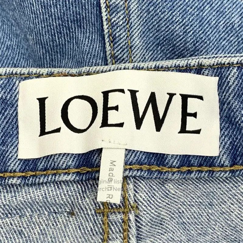 Loewe Loewe Blue Cotton Women's Denim Pants . Size 22" - 6 Thumbnail