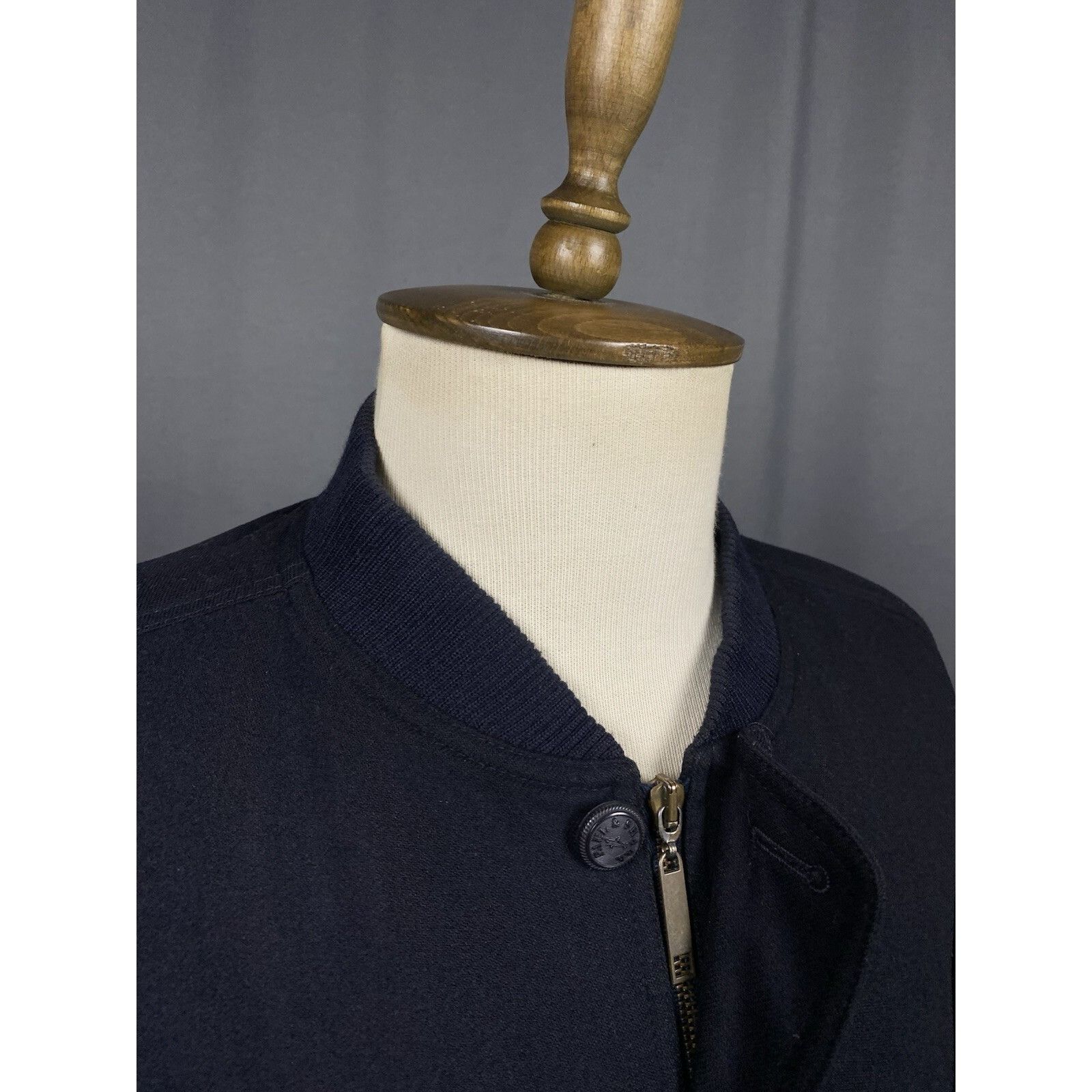 Paul & Shark Paul&Shark Men's Black Wool Multipocket High Neck Bomber Jac Size US XL / EU 56 / 4 - 6 Thumbnail