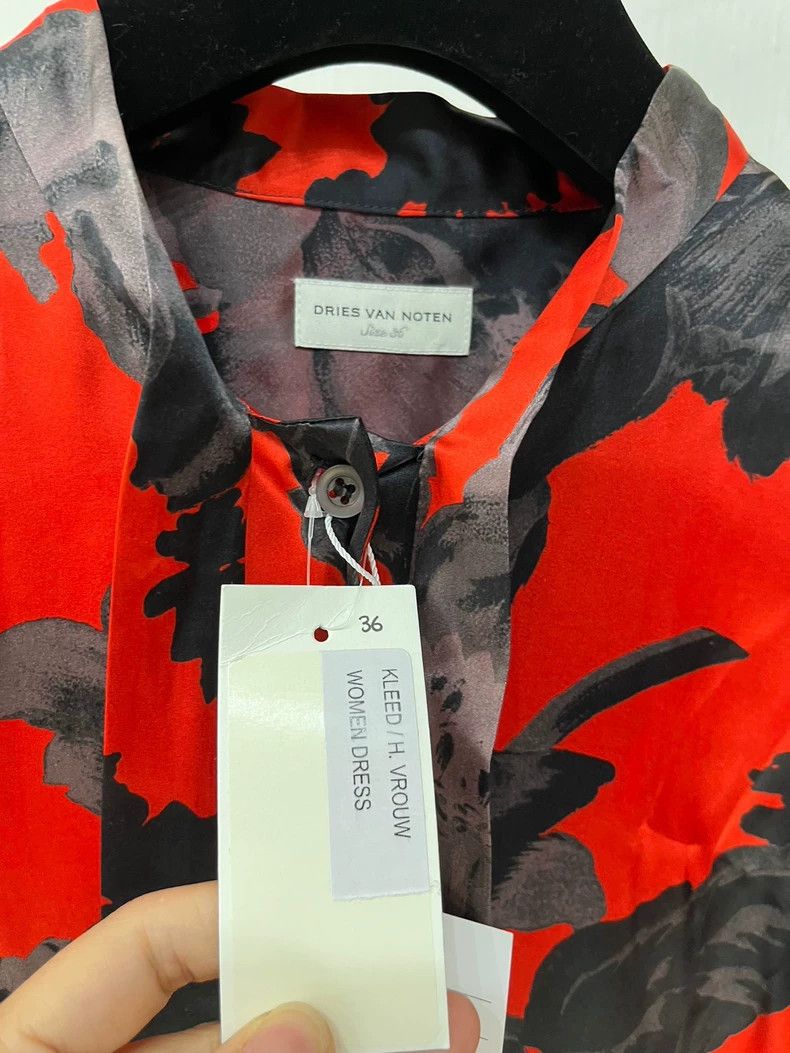 Dries Van Noten DRIES VAN NOTEN size:36 Red and black printed long-sleeved Size XS / US 0-2 / IT 36-38 - 5 Thumbnail
