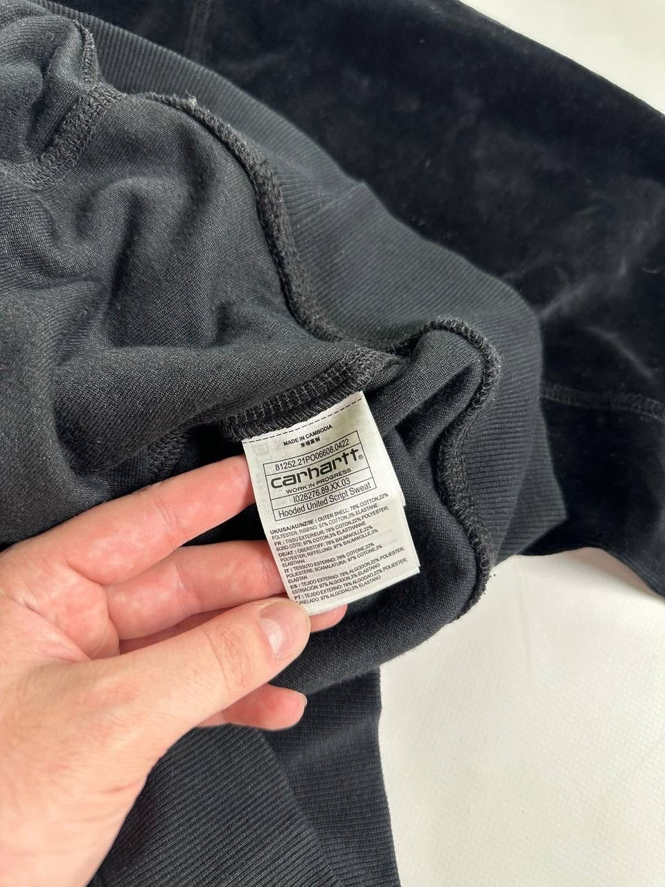 Carhartt Carhartt WIP Velour Hoodie Black Size US XL / EU 56 / 4 - 5 Thumbnail
