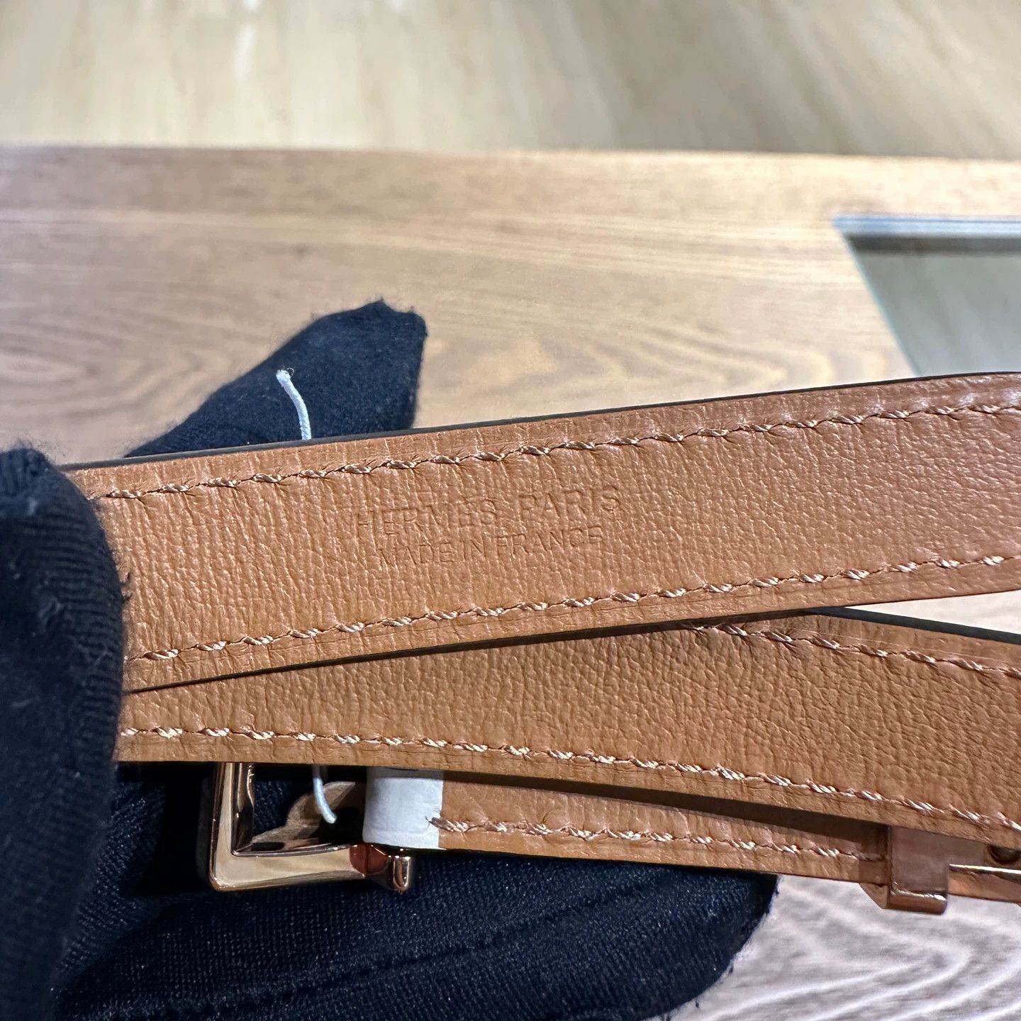 Hermes Hermes may425 Cream White H Belt Size ONE SIZE - 3 Thumbnail