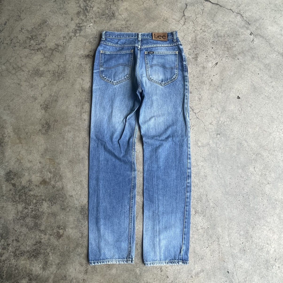 Lee 🔥Vintage Lee Stoned Washed Ripped Distress Denim Jeans Size US 30 / EU 46 - 4 Thumbnail