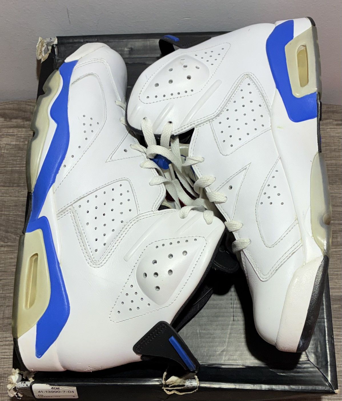 Jordan Brand Size 11 - Air Jordan 6 Retro Sport Blue (2014) Size US 11 / EU 44 - 1 Thumbnail