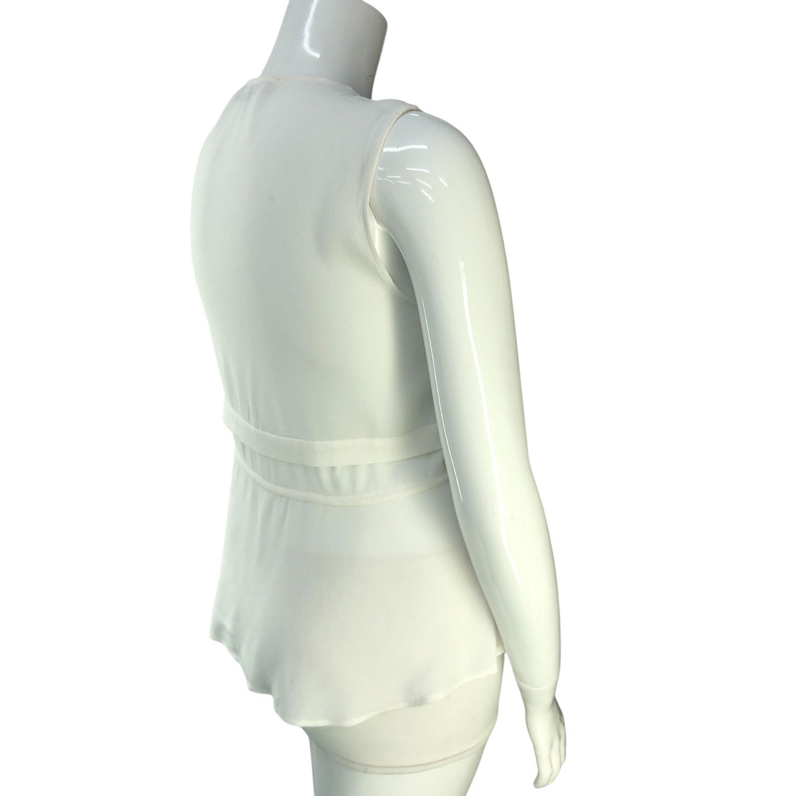 Iro IRO Size 42 Top Ruffle Front Sleeveless Blouse Tie Waist Size L / US 10 / IT 46 - 8 Thumbnail