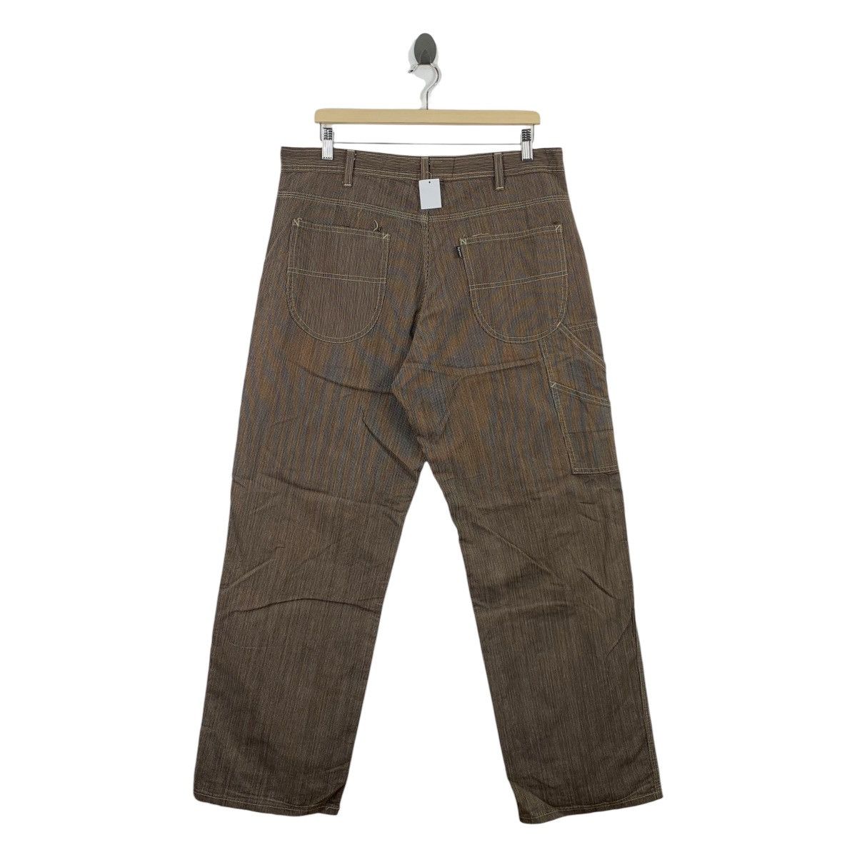 Supreme × Vintage Vintage SUPREME brown strip workpants USA made Size US 36 / EU 52 - 4 Thumbnail