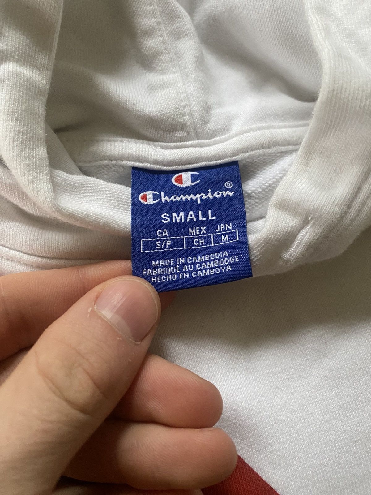 Champion Champion Vintage White Hoodie Size US S / EU 44-46 / 1 - 6 Thumbnail