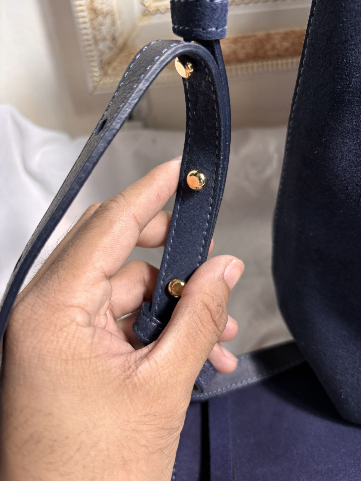 Mansur Gavriel Mansur Gavriel Suede Bucket Bag Size ONE SIZE - 5 Thumbnail