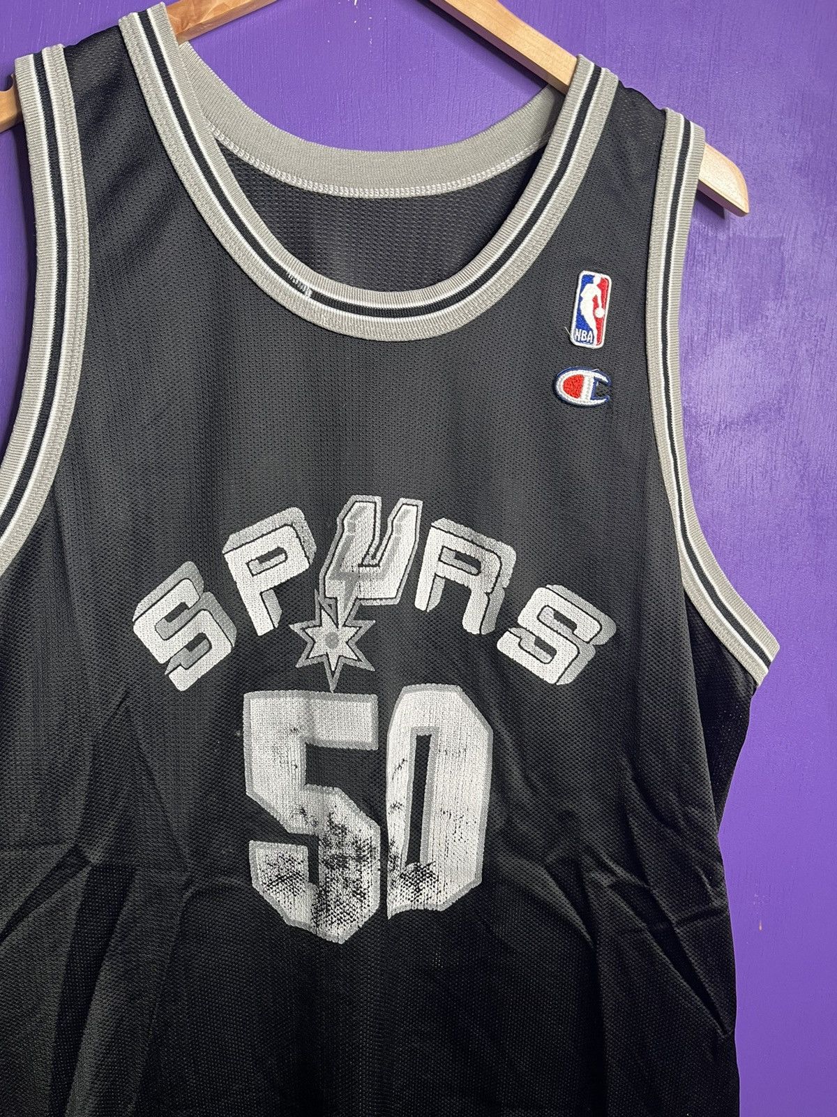 Champion × NBA × Vintage Vintage 90s Champion Spurs David Robinson jersey Size US L / EU 52-54 / 3 - 3 Thumbnail