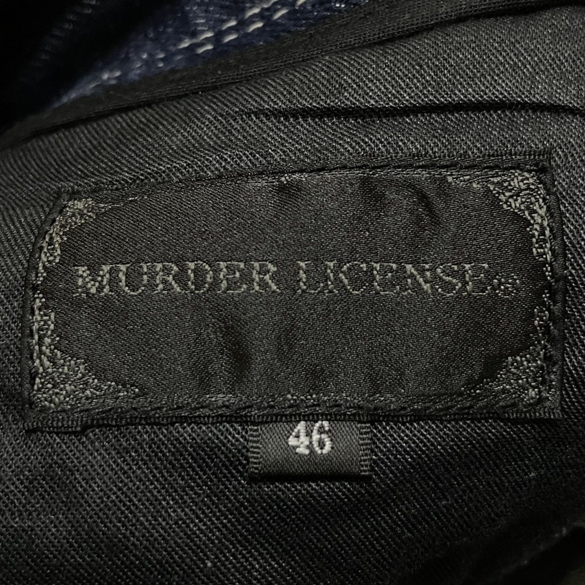 Japanese Brand × Le Grande Bleu (L.G.B.) × Murder License Rare Design Vintage Brand Murder License Flared Jeans 1990s Size US 33 - 11 Thumbnail