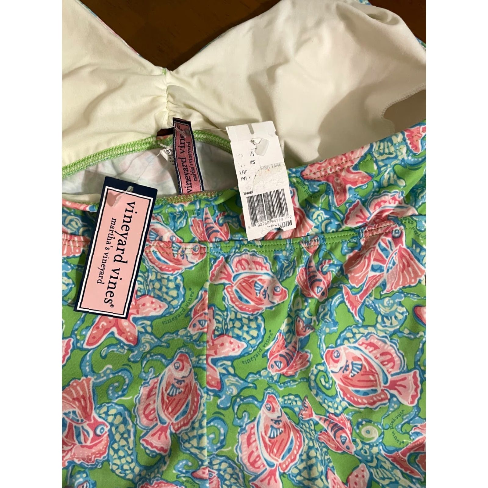 Vineyard Vines Vineyard Vines Tankini Swim Top Multicolor Starfish Print XS NWT Women Tankini Top Padded Bra - Regular Size Size ONE SIZE - 3 Thumbnail