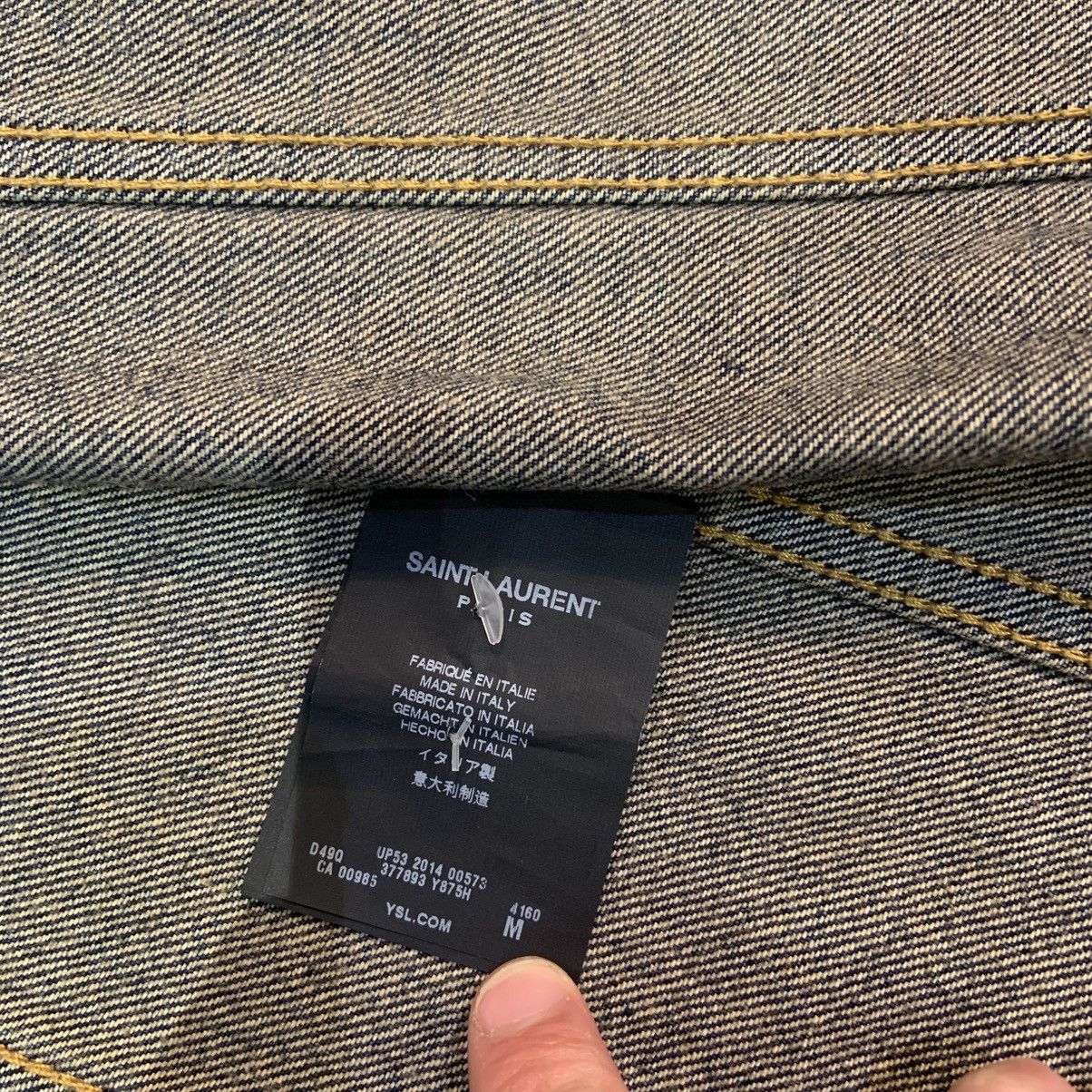 Saint Laurent Paris Saint Laurent Denim Vest Size 48R - 4 Thumbnail