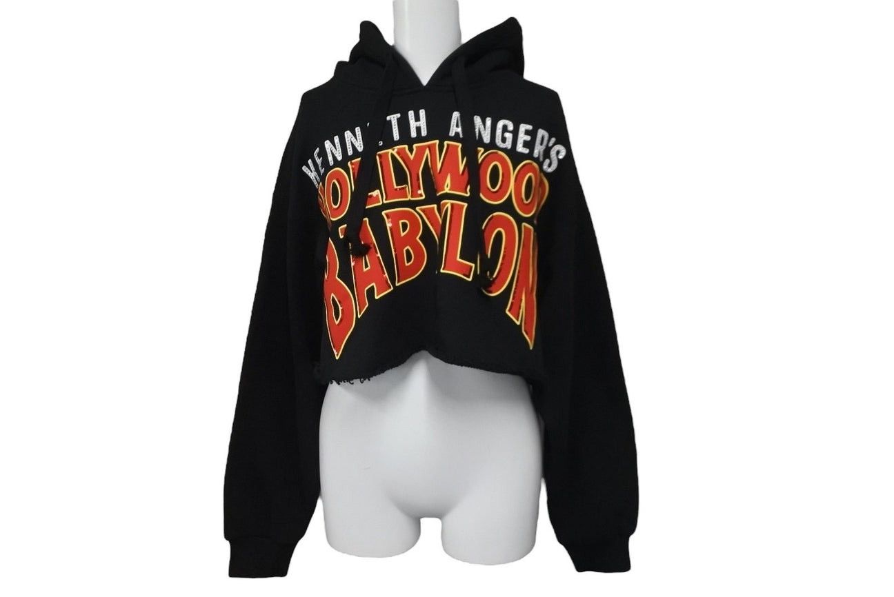 Gucci GUCCI BLACK CROPPED HOODIE Size L / US 10 / IT 46 - 6 Thumbnail