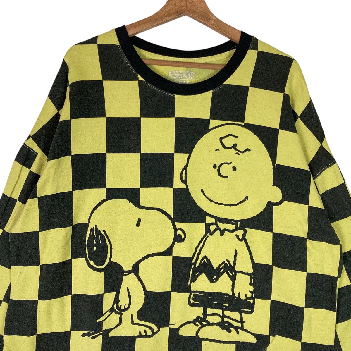 Peanuts Vintage Peanuts Checkered Pullover Jumper Sweatshirt Size US XXL / EU 58 / 5 - 2 Thumbnail