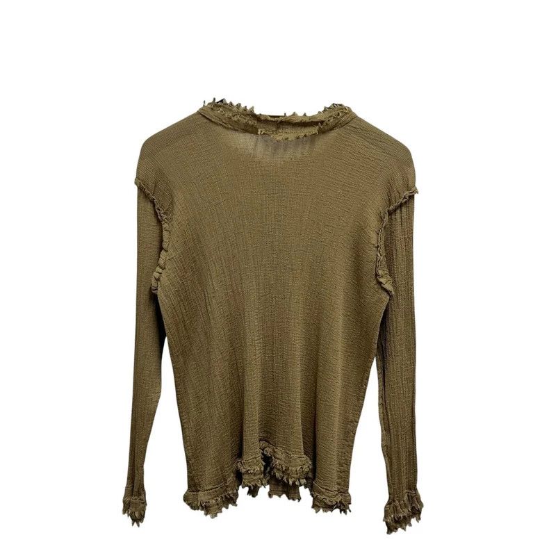 Issey Miyake Issey Miyake size:one size Yellow pleated gauze cardigan Size S / US 4 / IT 40 - 3 Thumbnail