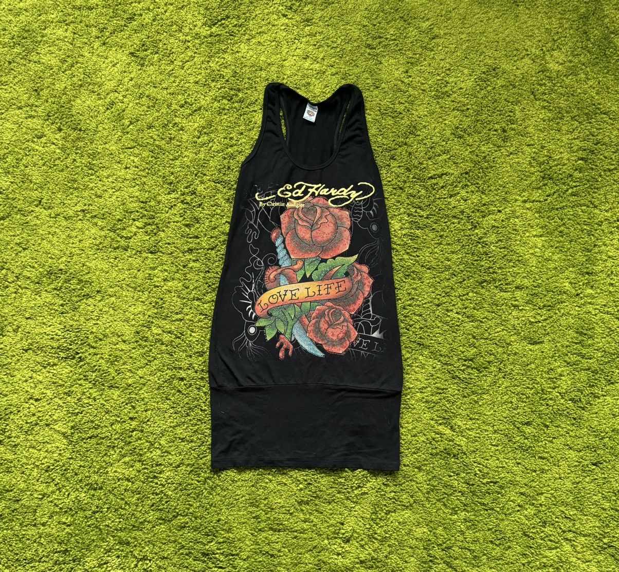 Christian Audigier × Ed Hardy × Vintage Ed Hardy by Christian Audigier Y2K vintage tank top Size S / US 4 / IT 40 - 1 Thumbnail
