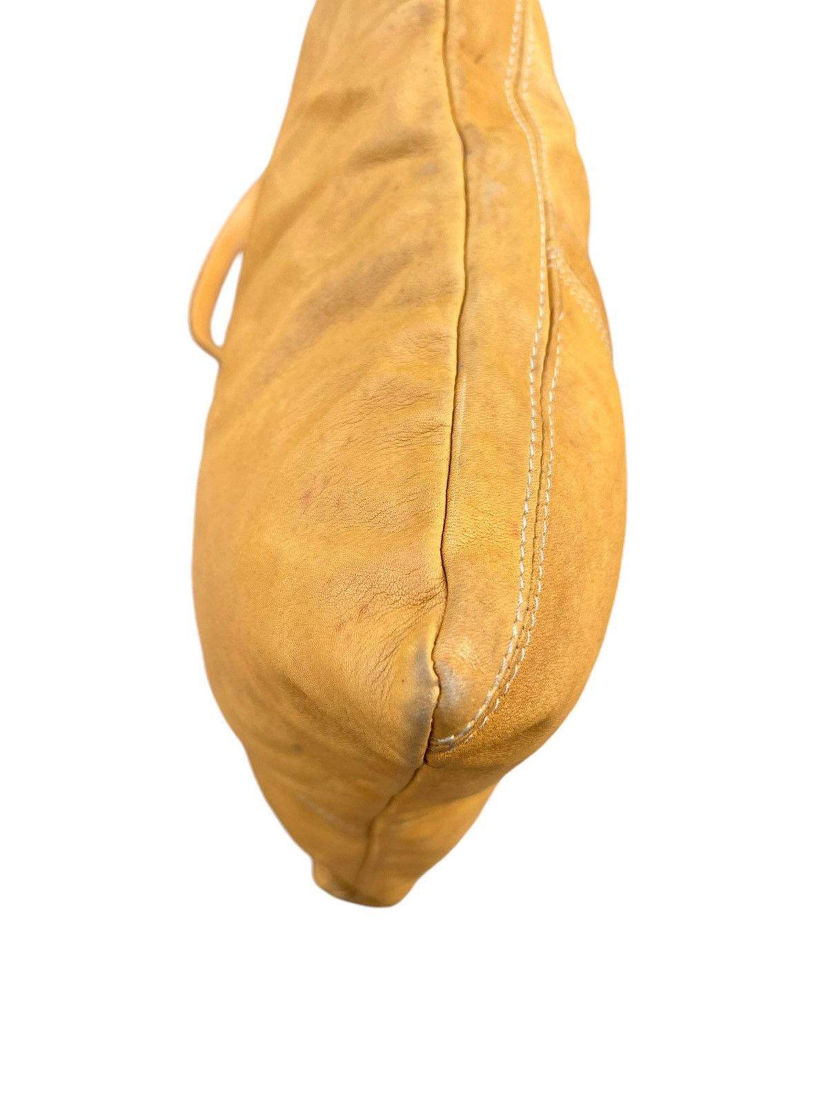 Leather Vintage DEL CONTE Muddy Stains Fade Patina Leather Bag Size ONE SIZE - 16 Thumbnail
