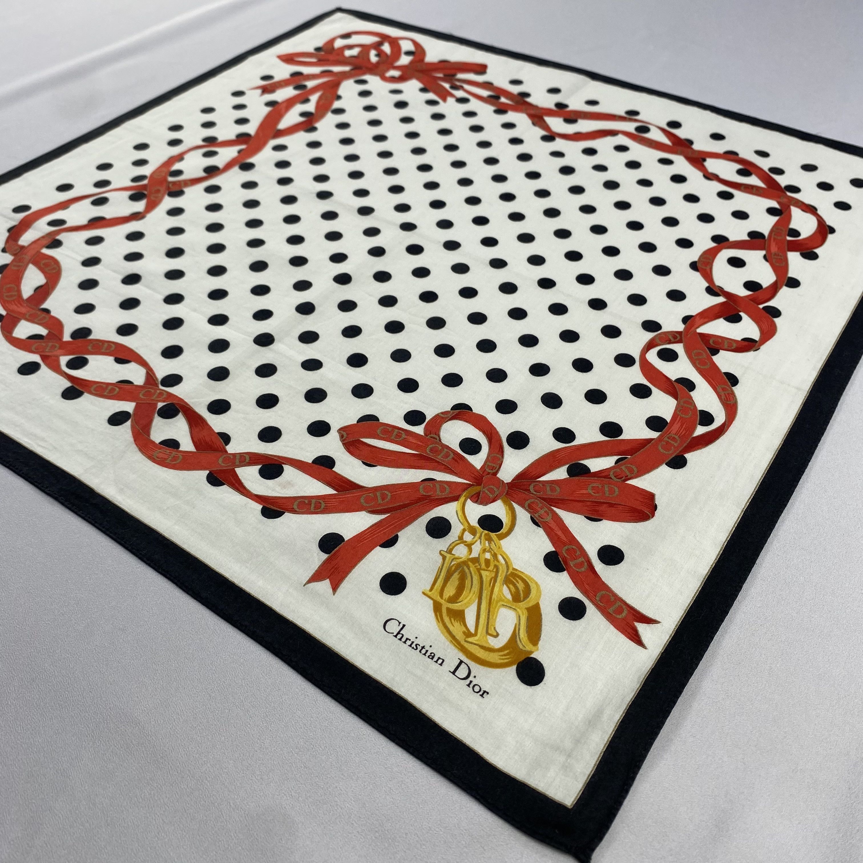 Vintage Christian Dior Monsieur Handkerchief / Neckerchief-P885 Size ONE SIZE - 2 Thumbnail