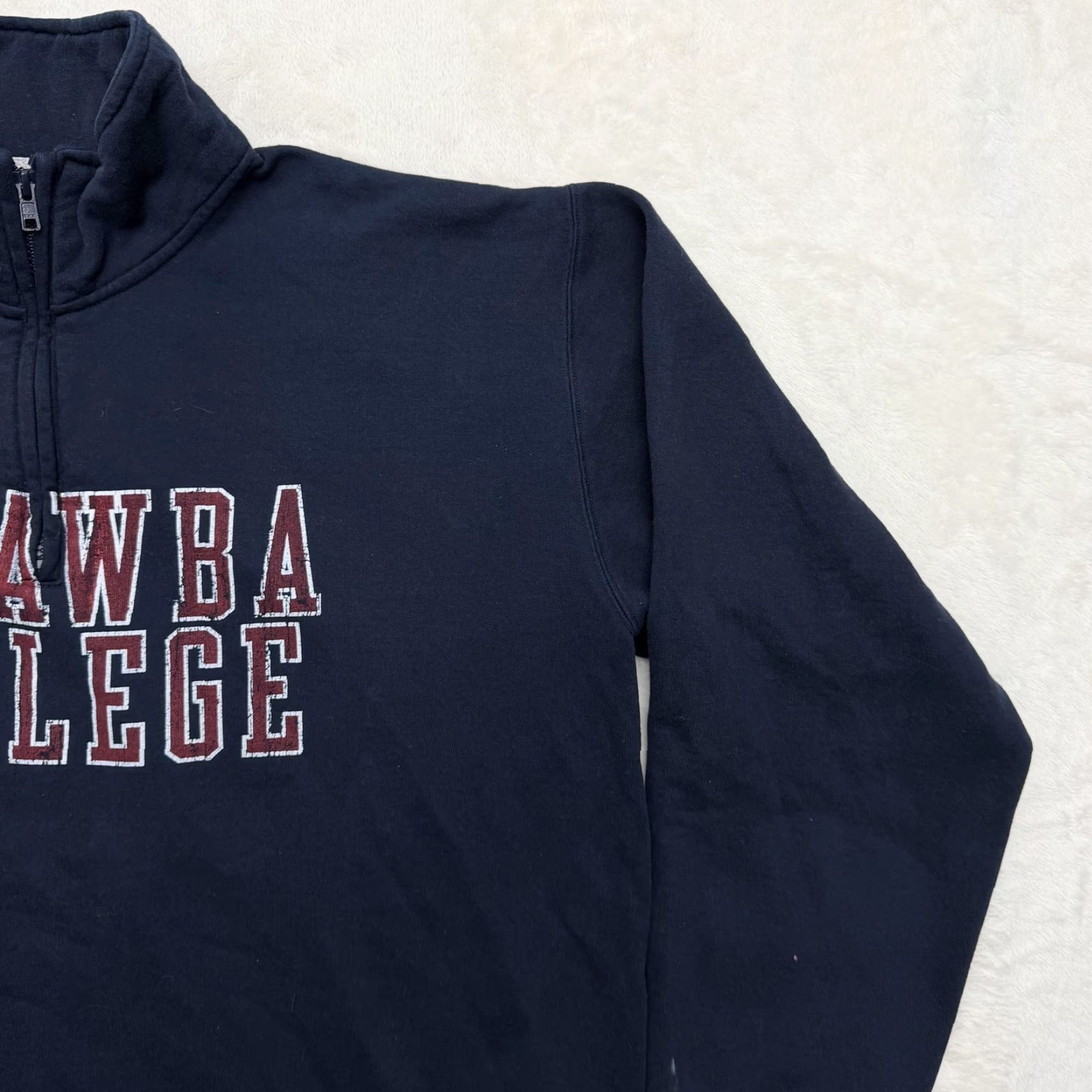 Champion Champion Catawba College Sweatshirt Men XL Blue 1/4 Zip Pullover Gym & Training Logo Graphic Print Shirts Mens Size US XL / EU 56 / 4 - 3 Thumbnail