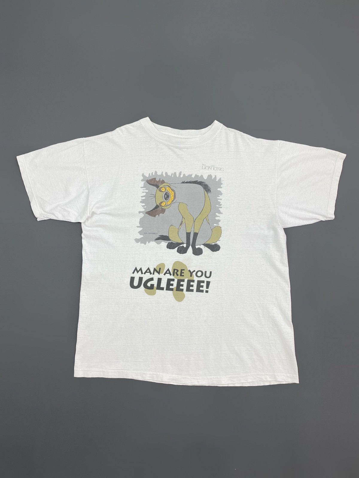 Vintage 1990’s Vintage The Lion King Ed Hyena Ugly Quote Tee Size US XL / EU 56 / 4 - 1 Thumbnail