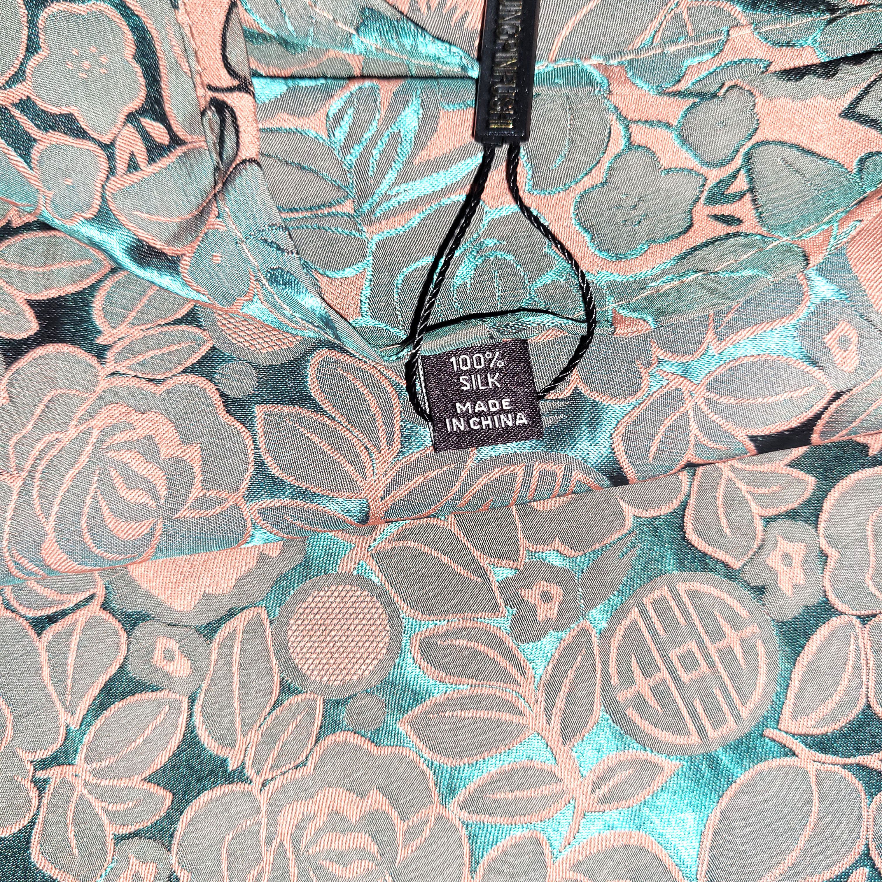 Other NWT Double-Sided Silk Scarf 52"x52" Large Square Wrap 3019 Size ONE SIZE - 4 Thumbnail