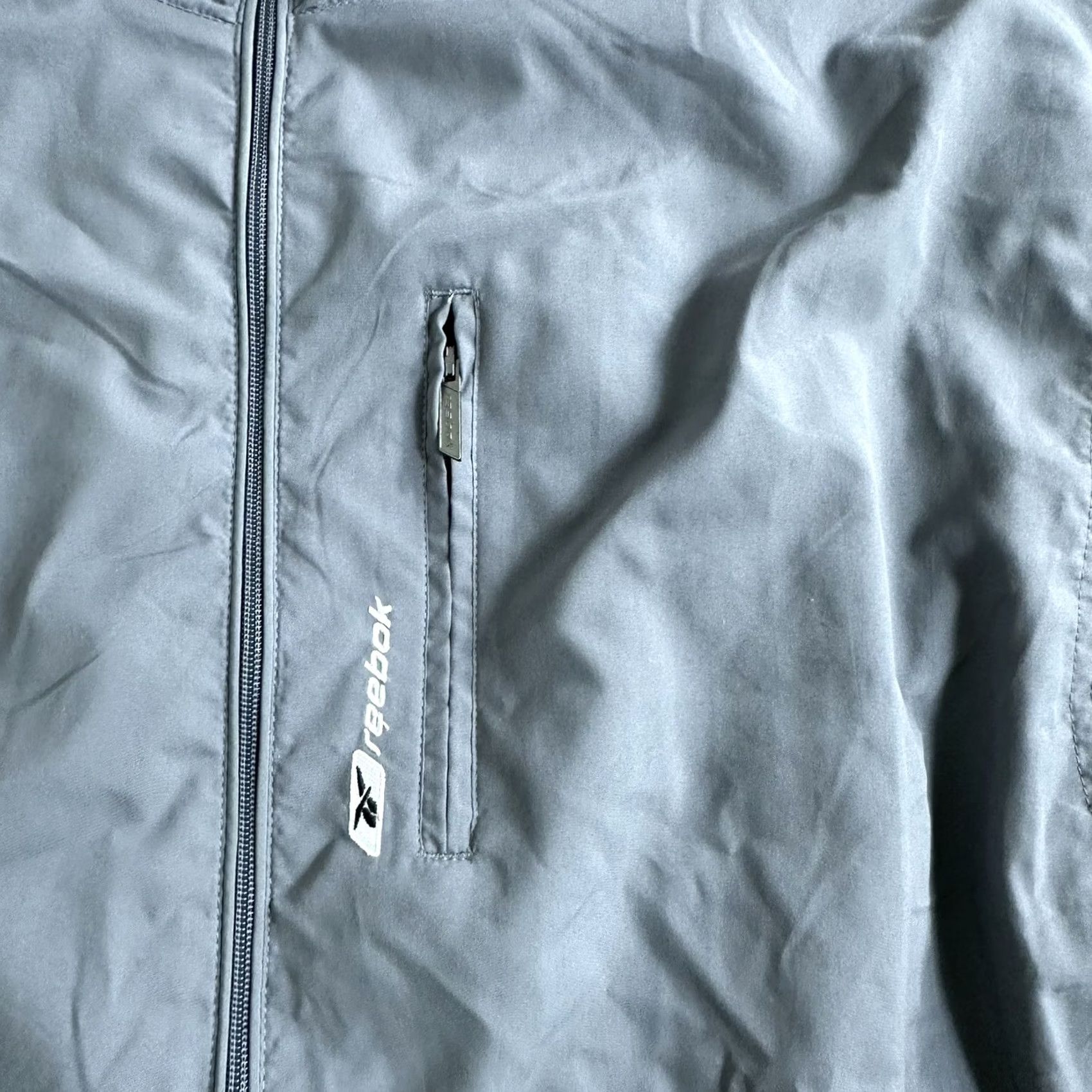 Reebok VINTAGE Reebok Track Jacket Mens XL Gray Full Zip Lined Warm Up Active 90s Jacket Connection Size US XL / EU 56 / 4 - 3 Thumbnail