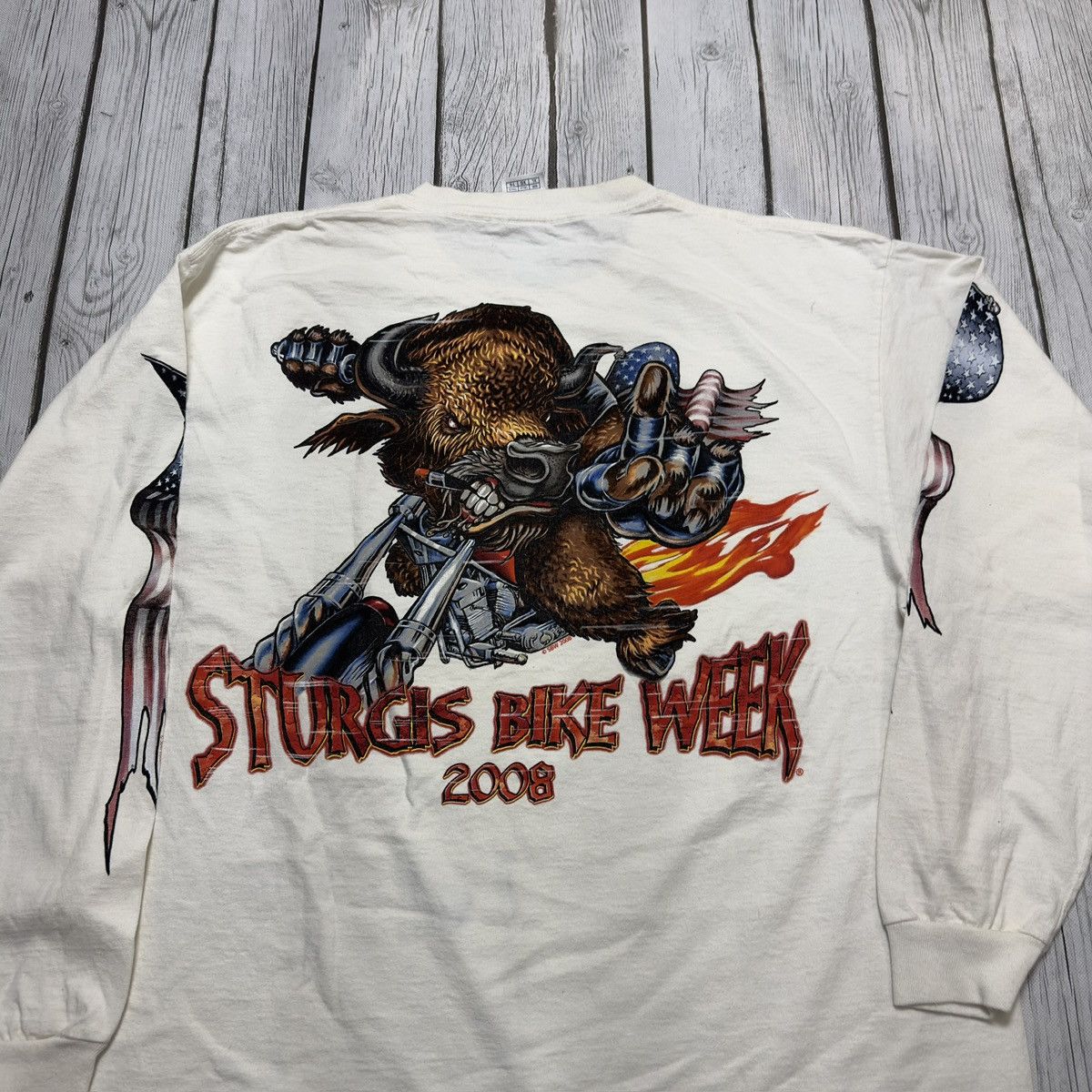 Delta Sturgis Bike Week 2008 long sleeve tee Size US XL / EU 56 / 4 - 3 Thumbnail