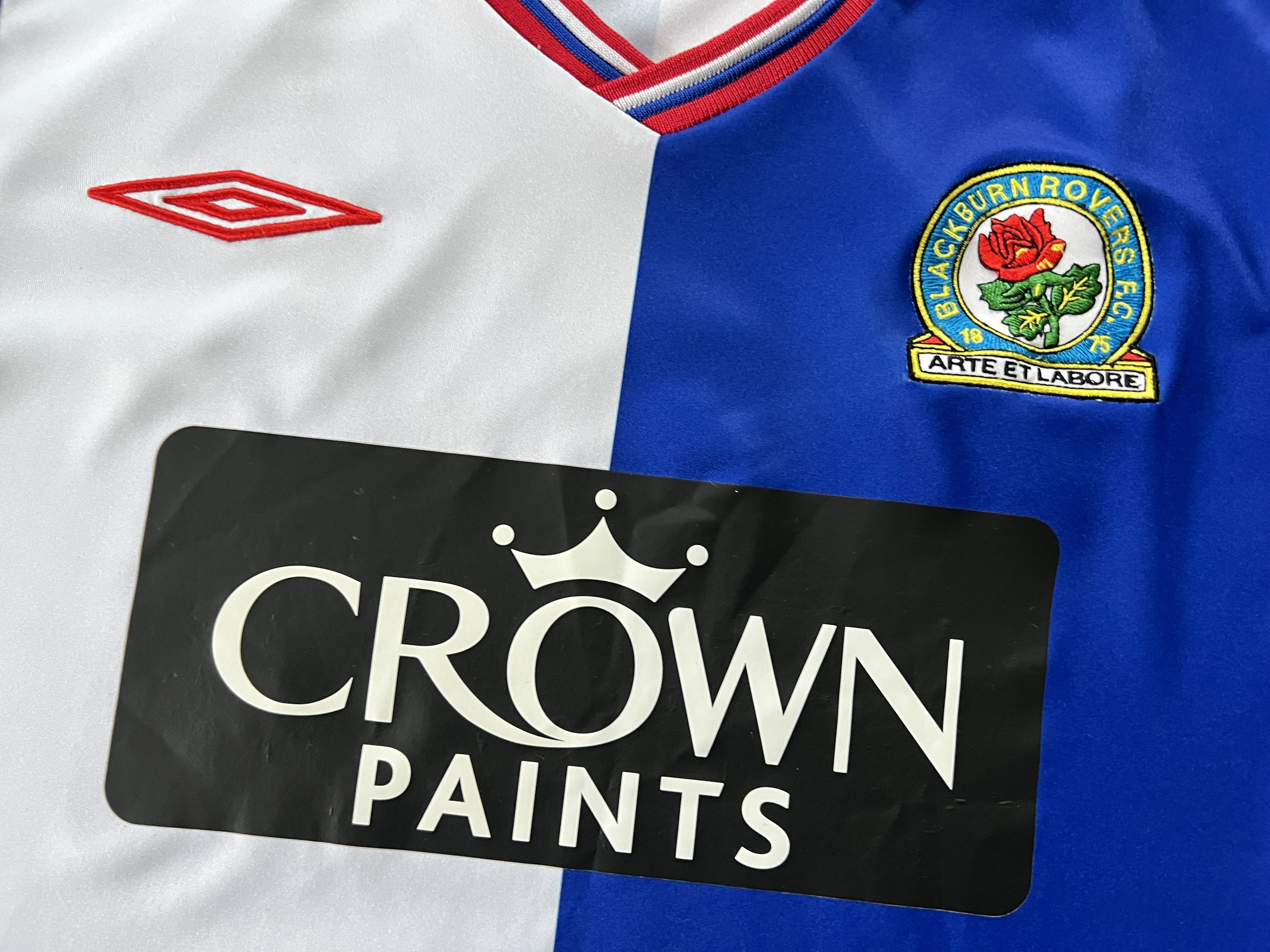 Umbro Vintage Umbro Blackburn Home Shirt 2009-2010 Size US M / EU 48-50 / 2 - 5 Thumbnail