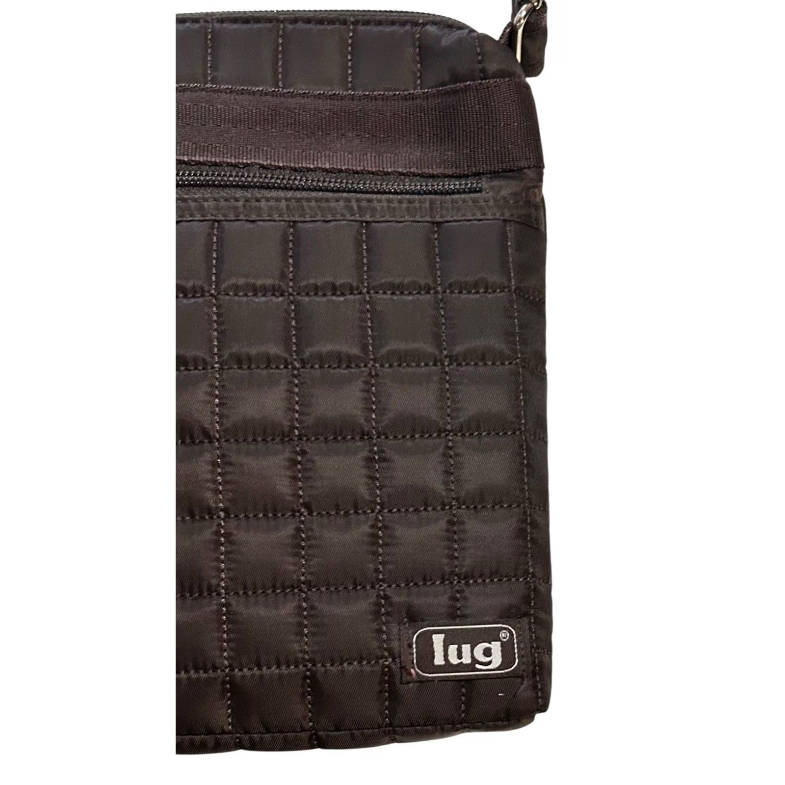 Vintage LUG Skipper Crossbody Bag Brown Quilted Lightweight Travel Water Pocket Size ONE SIZE - 3 Thumbnail