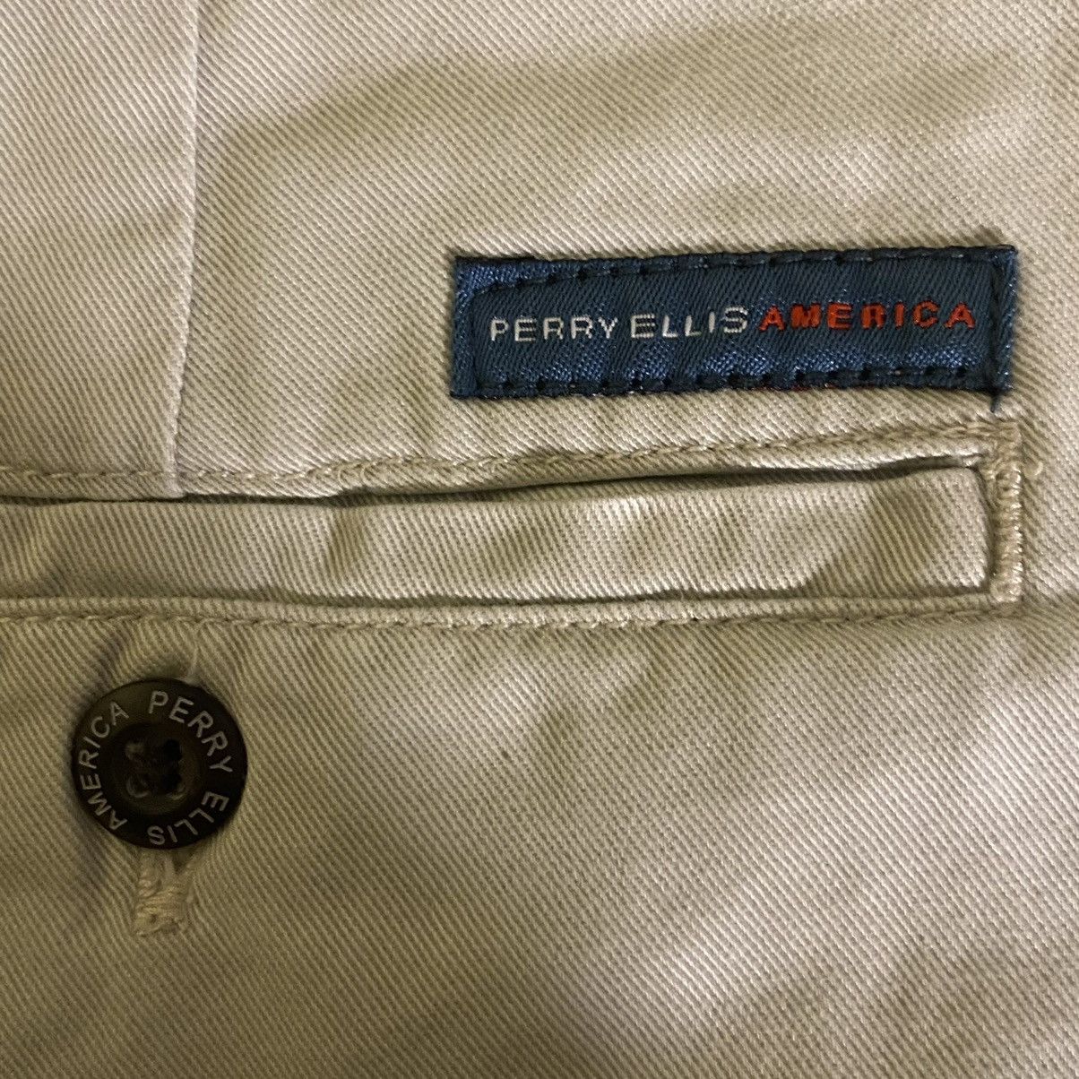 Perry Ellis × Vintage Vintage Perry Ellis Light Tan Chino Shorts Men’s Size 34/L Size US 34 / EU 50 - 4 Thumbnail