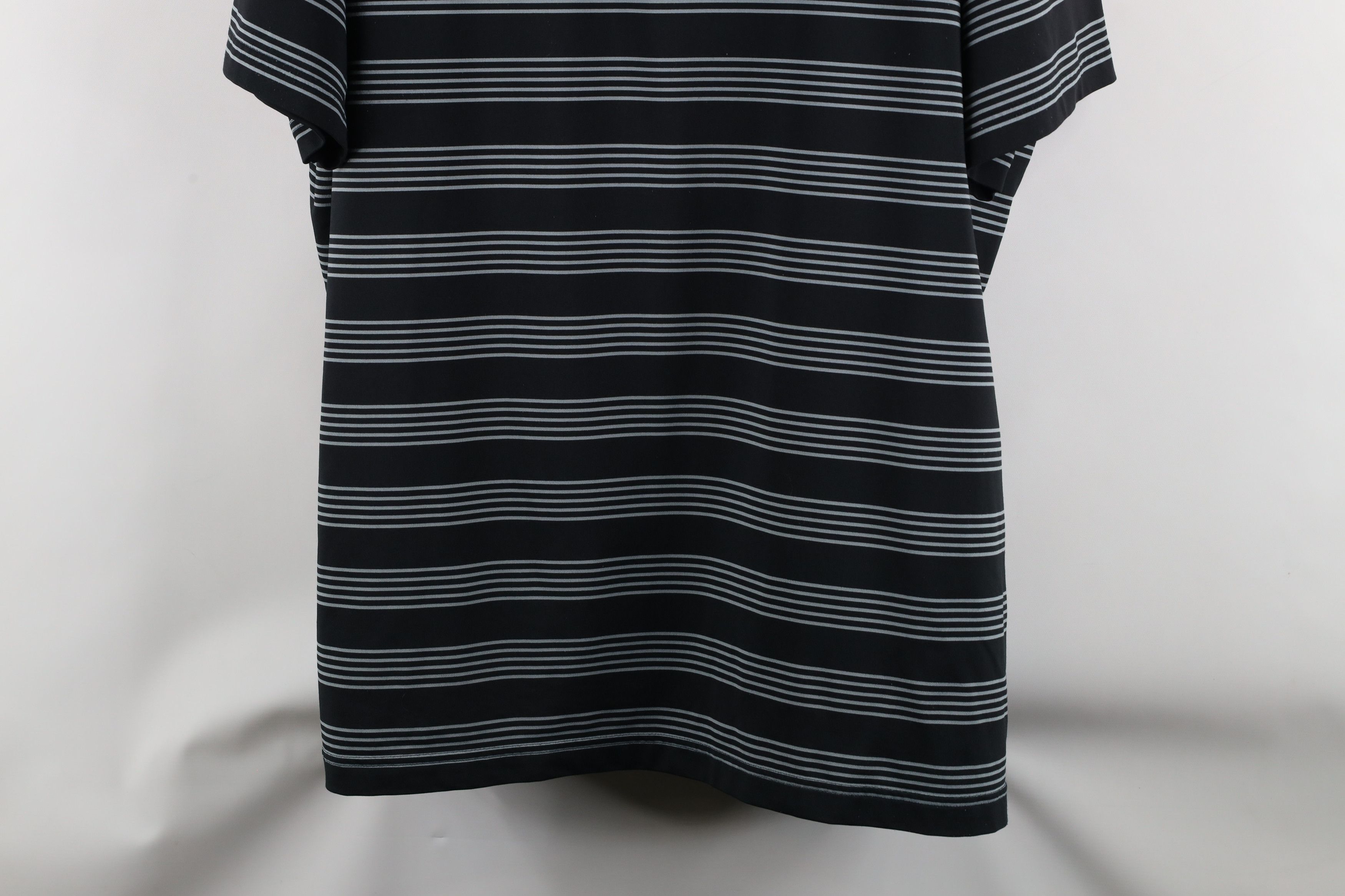 Under Armour × Vintage Under Armour Loose Striped Collared Golf Polo Shirt Black Size US XXL / EU 58 / 5 - 3 Thumbnail