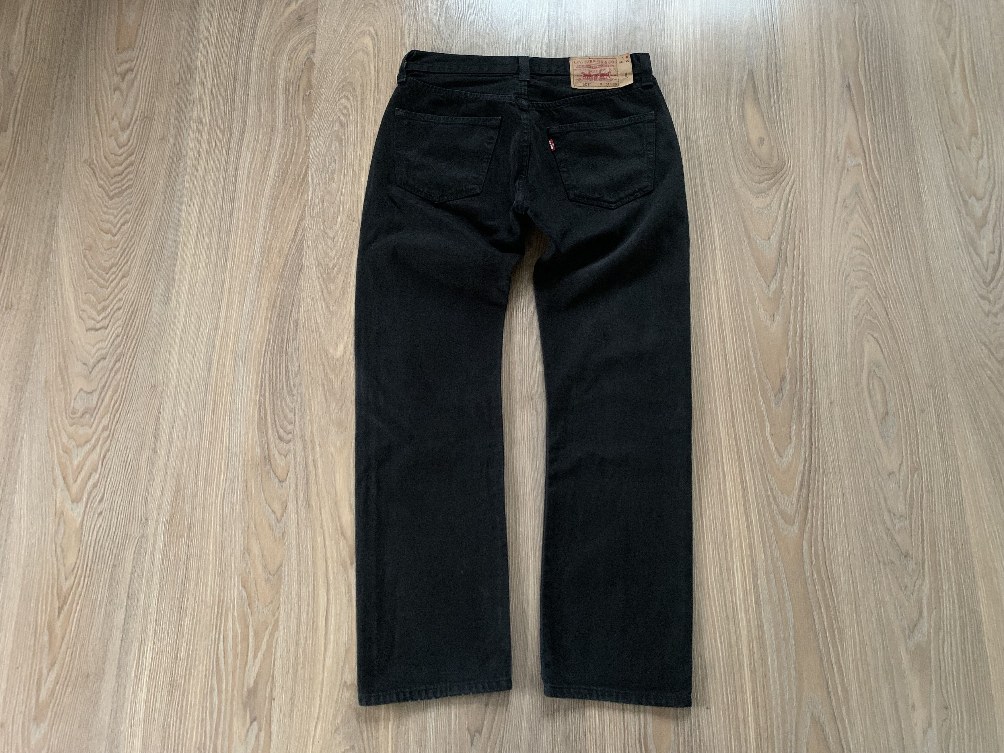 Levi's Levi's 501 Black Denim Jeans Size US 31 - 3 Thumbnail
