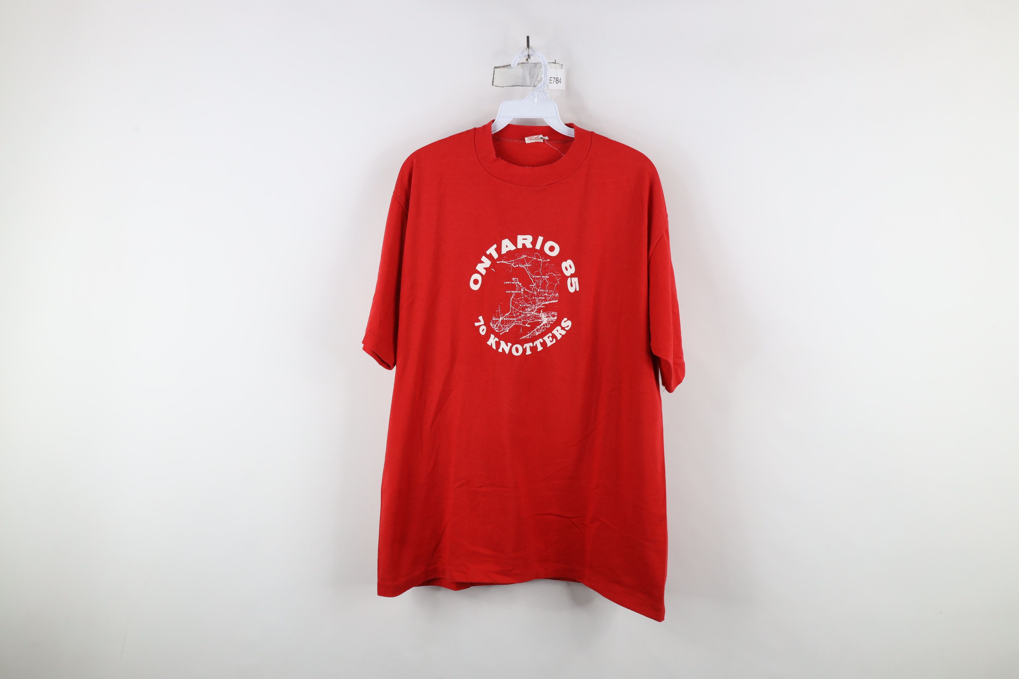 Vintage Vintage 80s 70 Knotters Ontario 1985 Airplane T-Shirt USA Size US XL / EU 56 / 4 - 1 Thumbnail