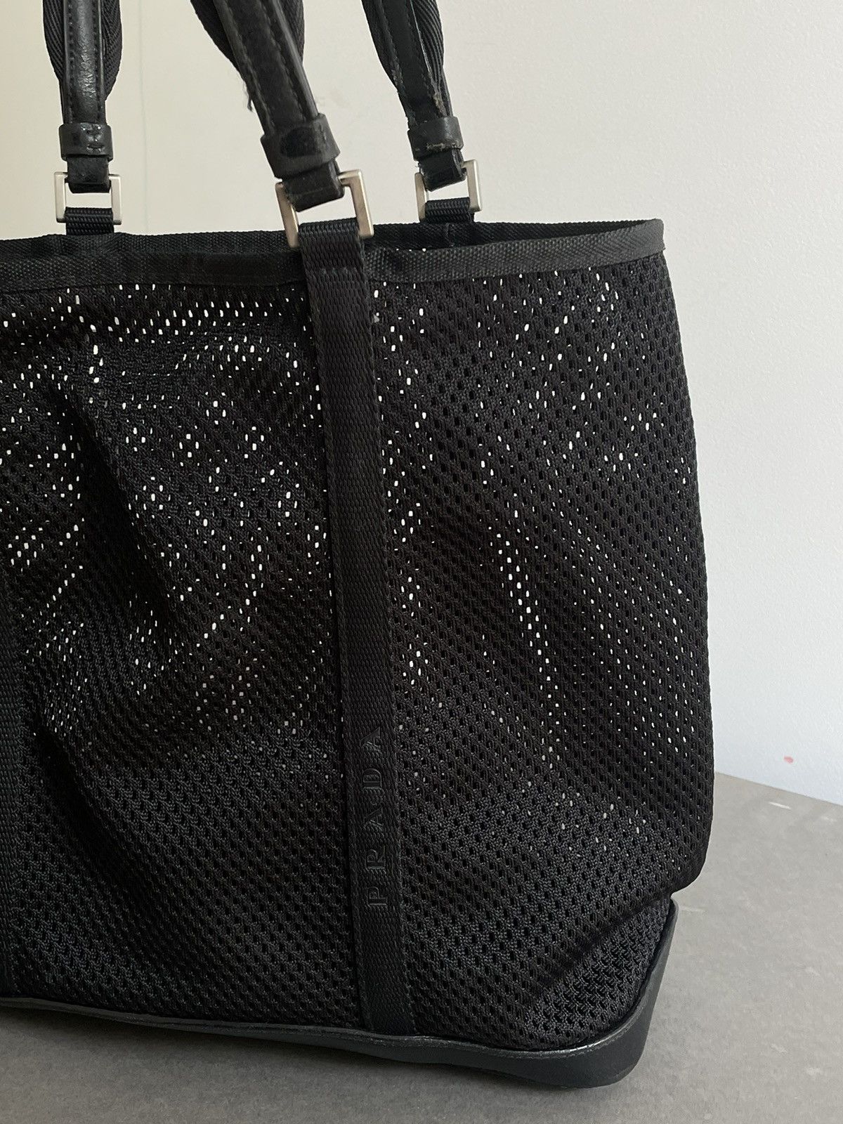 Prada Bag Hand 1999 Tote Wallet Nylon Leather Sport Vintage