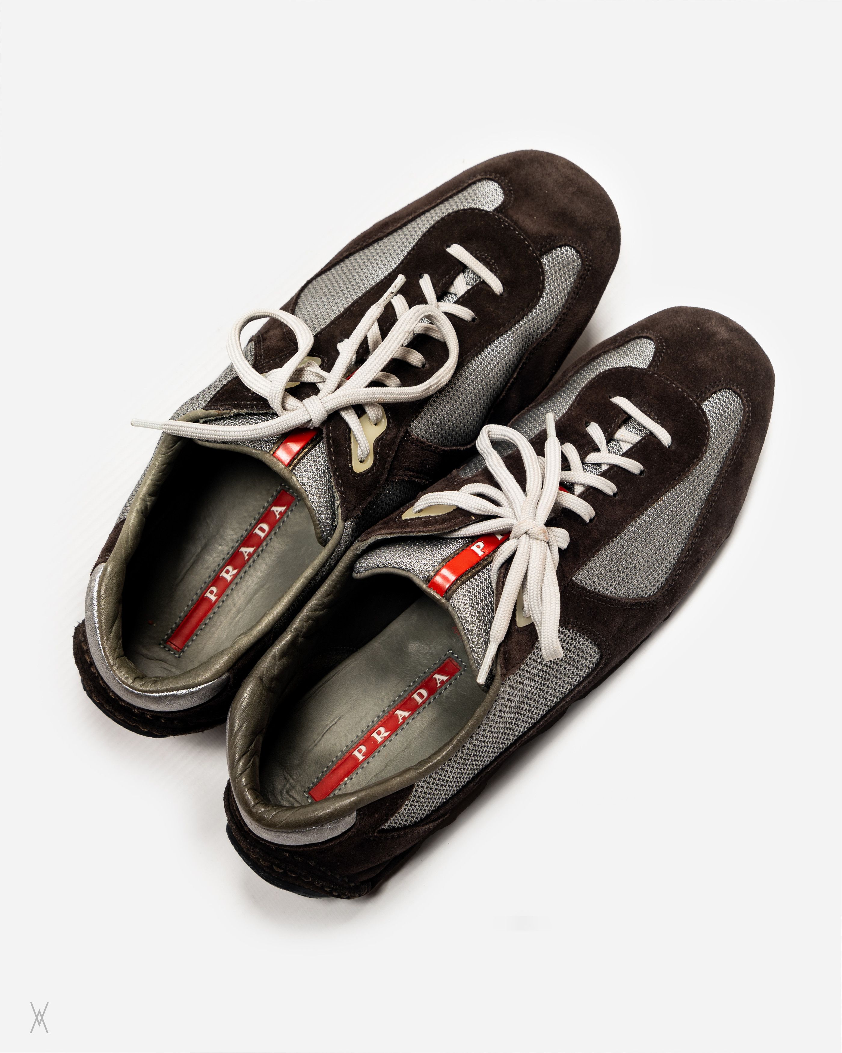 Prada Prada Linea Rossa Suede & Mesh Driving Sneakers Size US 9 / EU 42 - 2 Thumbnail