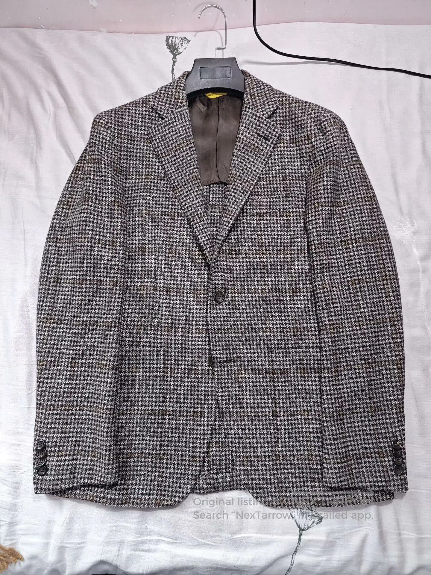 Canali Brown Checked Wool Silk Blend Blazer. Size US M / EU 48-50 / 2 - 5 Thumbnail
