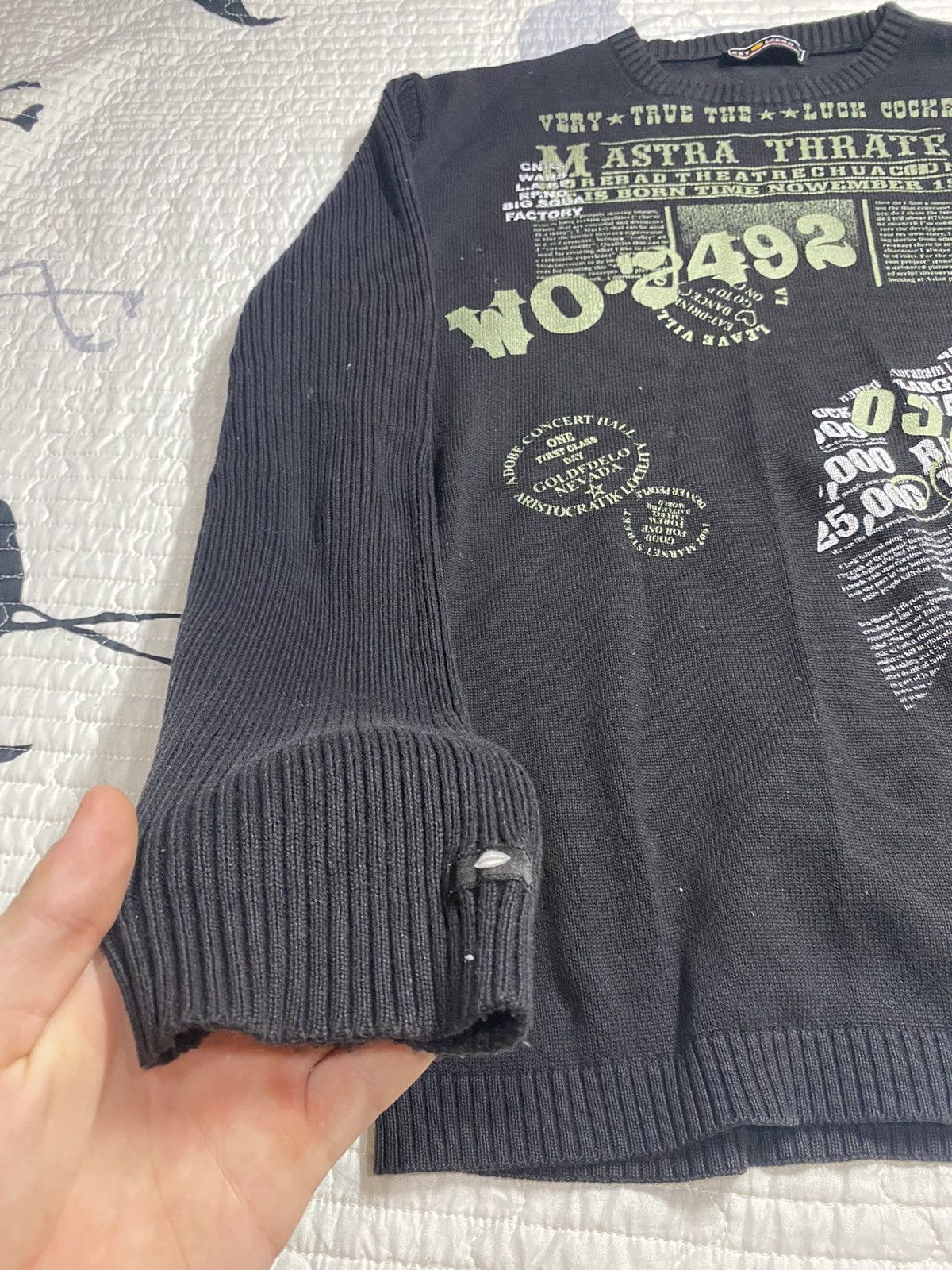 If Six Was Nine Vintage Y2K Print Avant Garde Sweater black lgb Size M Size US M / EU 48-50 / 2 - 11 Thumbnail