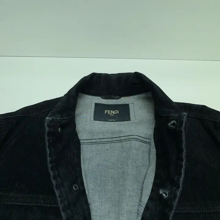 Fendi Fendi Logo Plush Denim Jacket -2507 Size US L / EU 52-54 / 3 - 2 Thumbnail