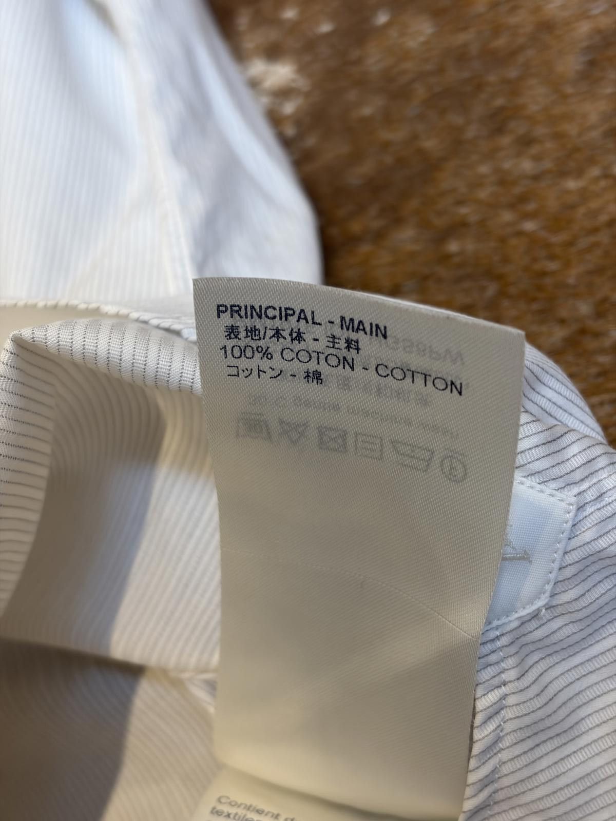 Louis Vuitton Louis Vuitton White Pinstripe Shirt Size US M / EU 48-50 / 2 - 11 Thumbnail